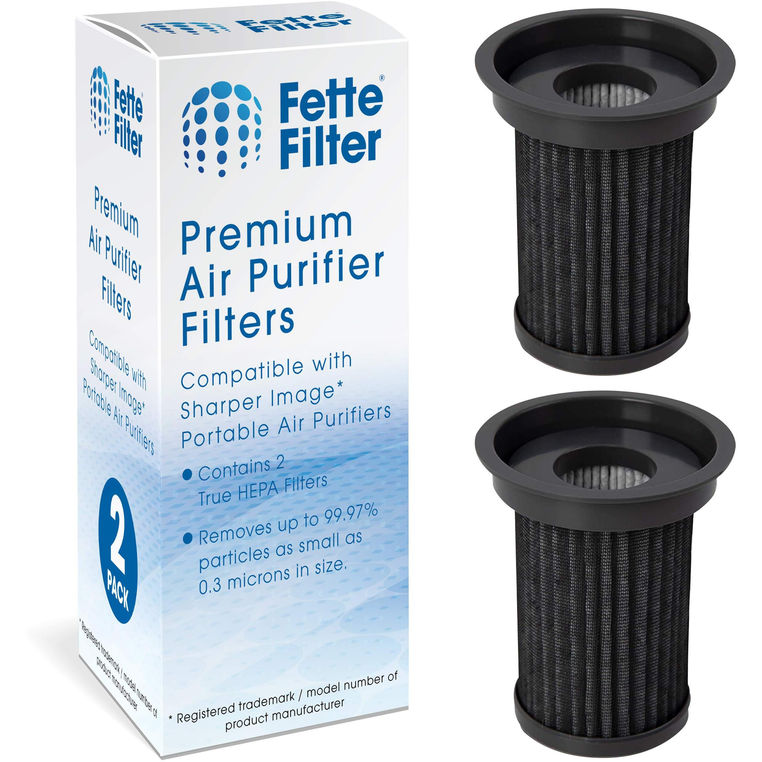 Fette Filter - True Hepa Filter Replacement Compatible With Sharper Image Usb Powered Portable Air Purifier (2 Qty)