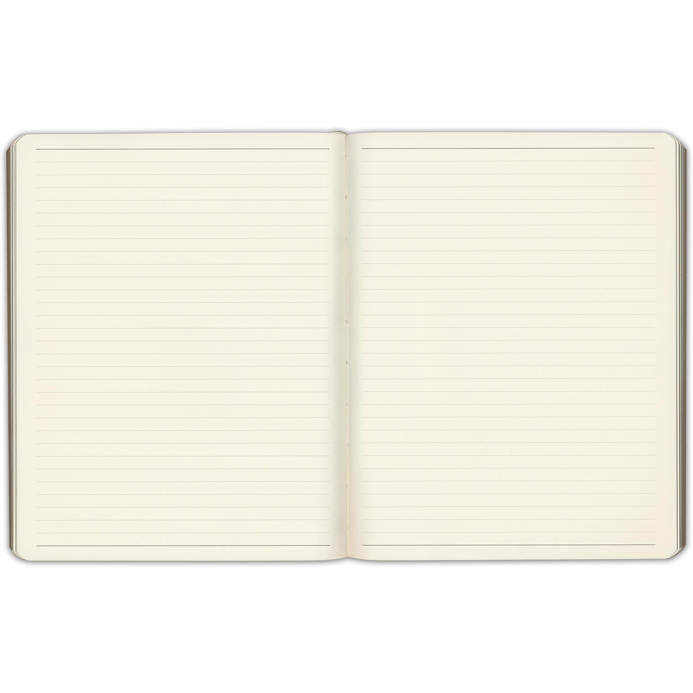 Gallery Leather Journal Notebook - 192 Pages  Softcover  For Men And Women  For Writing  Work & Travel  Handcrafted - Acadia Tan - 9.75 X 7.5 ""  Large Lined