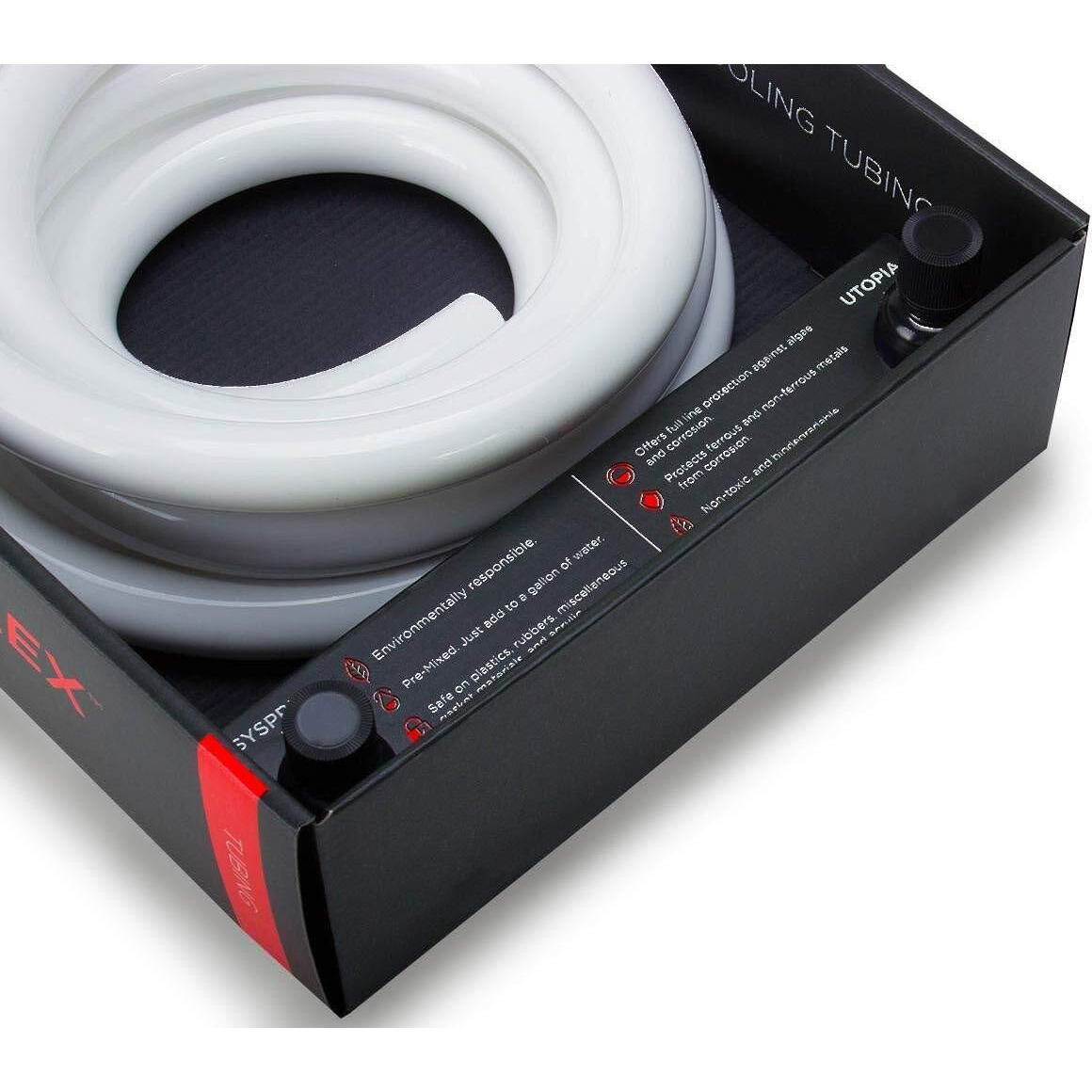 Primochill Primoflex Lrt Custom Watercooling Flexible Tubing -1/2In.Id X 3/4In.Od  10 Feet Bundled With System Prep And Coolant  Made With Premium Materials  Proudly Made In The Usa - Elegant White