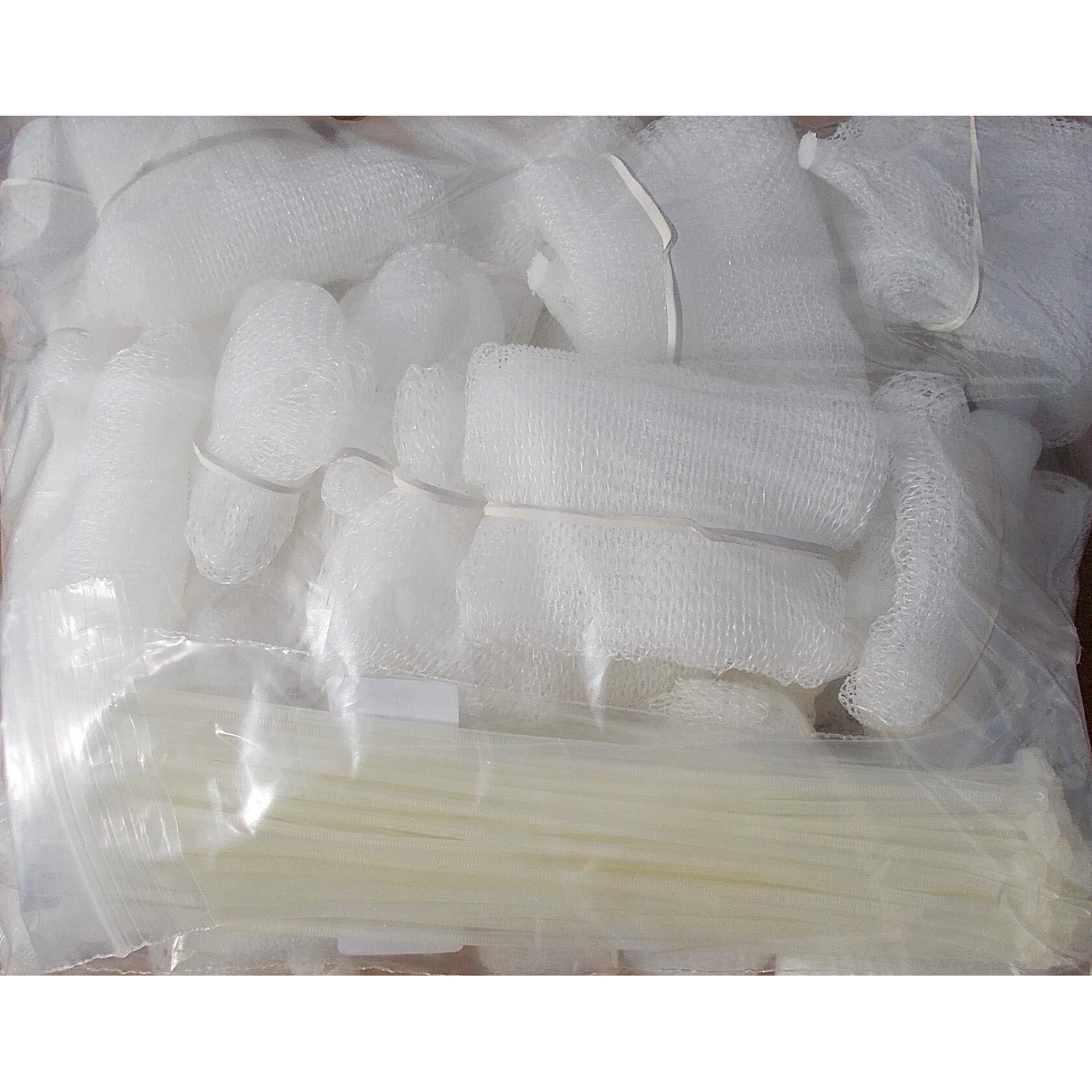 Lot Of 50 Washing Machine Lint Trap Snare Fabric Mesh With Ties