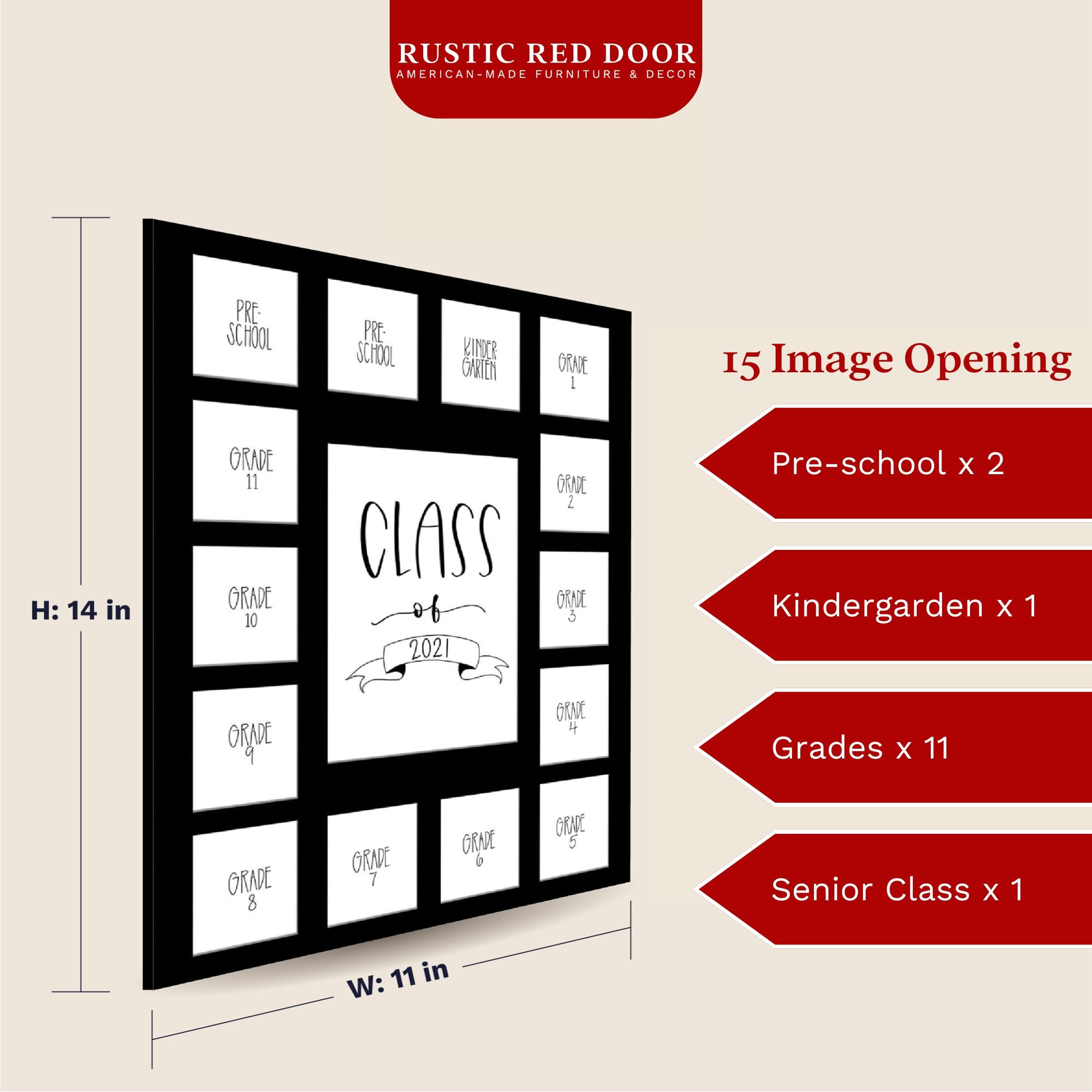 Rrd Class Of 2035 Photo Mat (11  X 14 ) - Photo Collage Picture Frames Mat For School Pictures - School Picture Frame Pre-K To 12 Mat - No Frame Black Photo Mat From Pre-K To Graduation