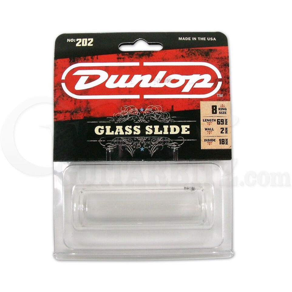 Jim Dunlop Glass  Regular Wall Thickness  Medium Guitar Slide (202)