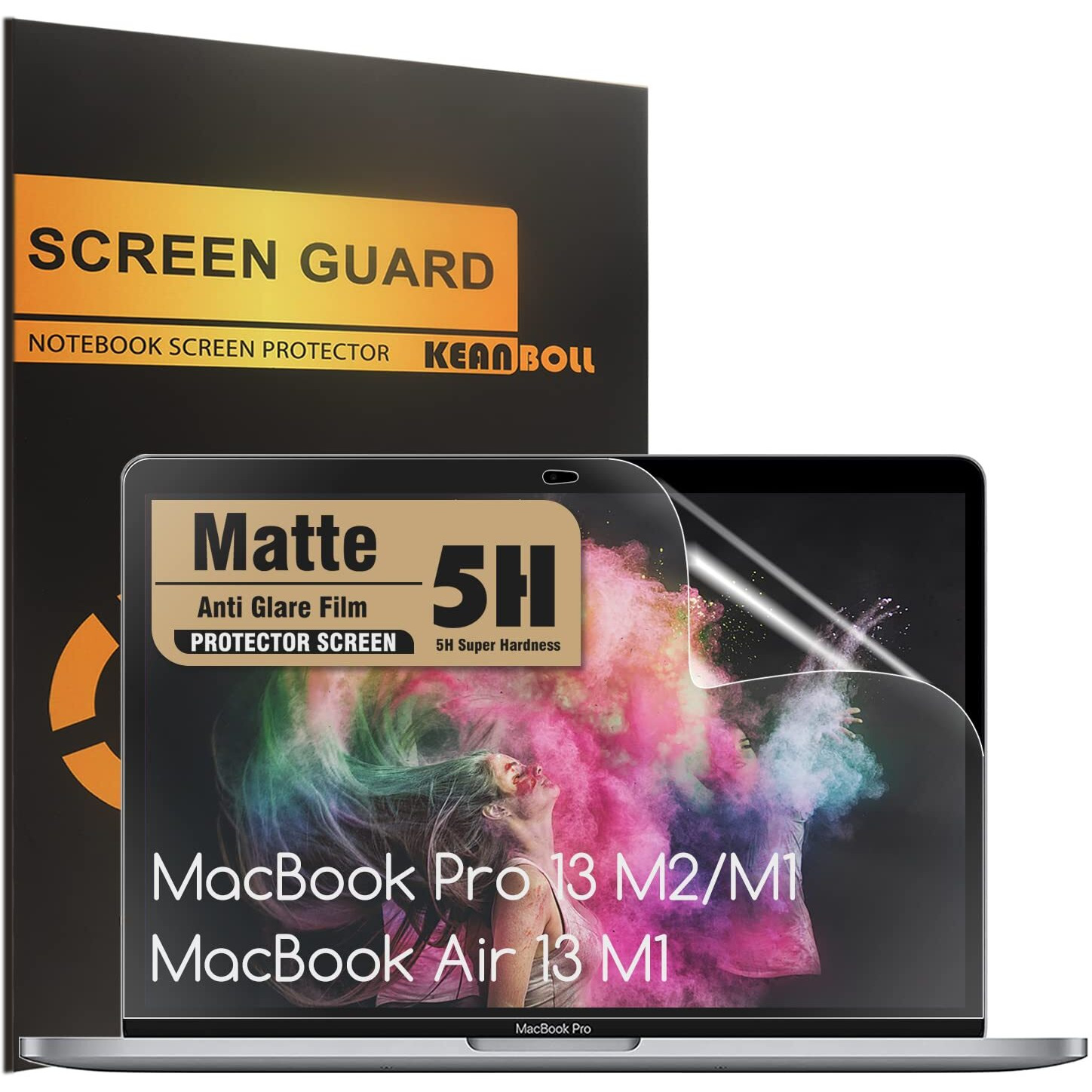 Keanboll 3-Pack Anti Glare Screen Protector For Macbook Pro 13 Inch M2 M1 Macbook Air 13 M1 Model A2338 A2289 A2251 A2159 A1706 A1708 A1989 A2337 M1 A2179 A1932 Eye Protection Anti Fingerprint