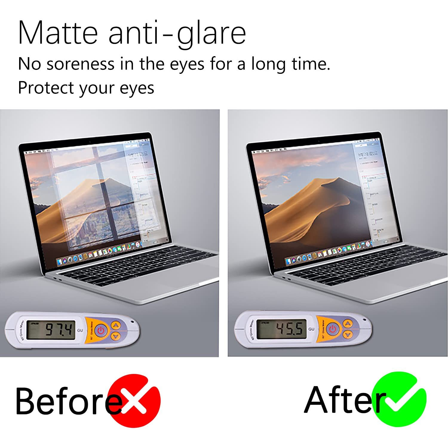 Keanboll 3-Pack Anti Glare Screen Protector For Macbook Pro 13 Inch M2 M1 Macbook Air 13 M1 Model A2338 A2289 A2251 A2159 A1706 A1708 A1989 A2337 M1 A2179 A1932 Eye Protection Anti Fingerprint