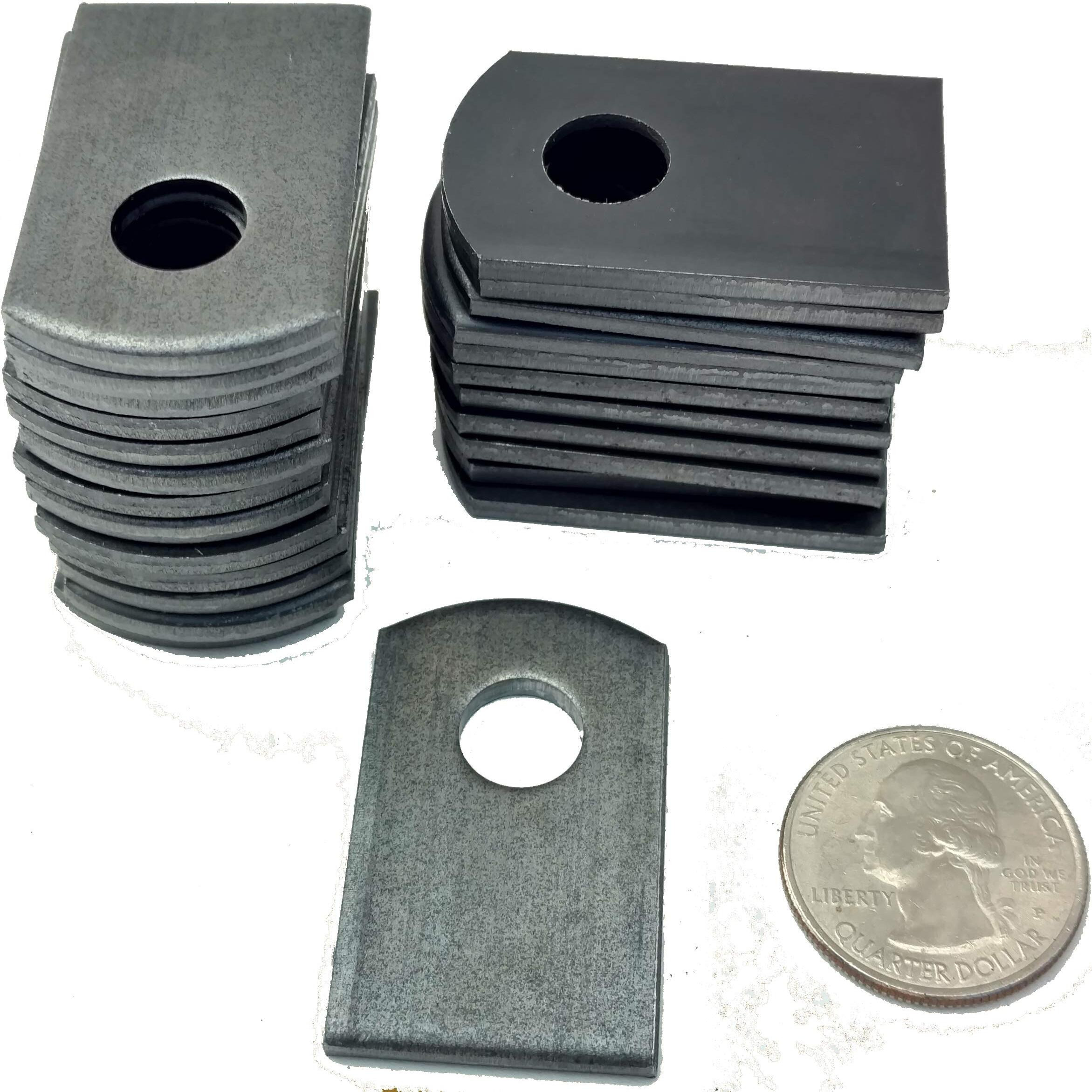 D Max Steel Weld Bracket  1 "" W X 1.5 "" H  3/8 "" Hole  1/8 "" Thick  25 Pack