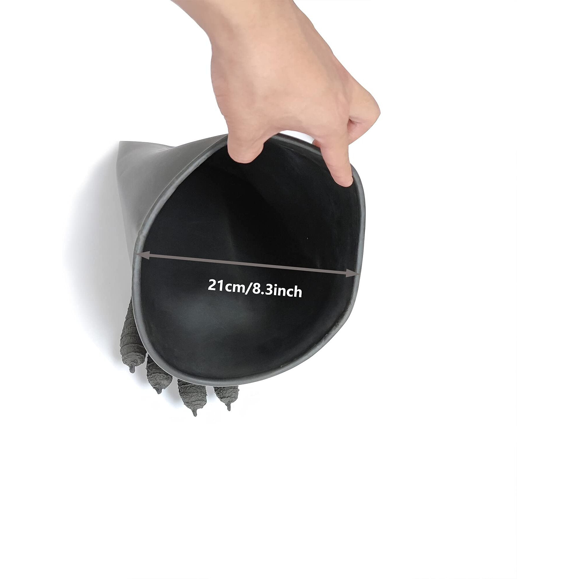 Holdwin Heavy Duty Sandblasting Gloves 24.8"" Rubber Gloves For Sandblaster Protective Safety Work Black Striped Gloves