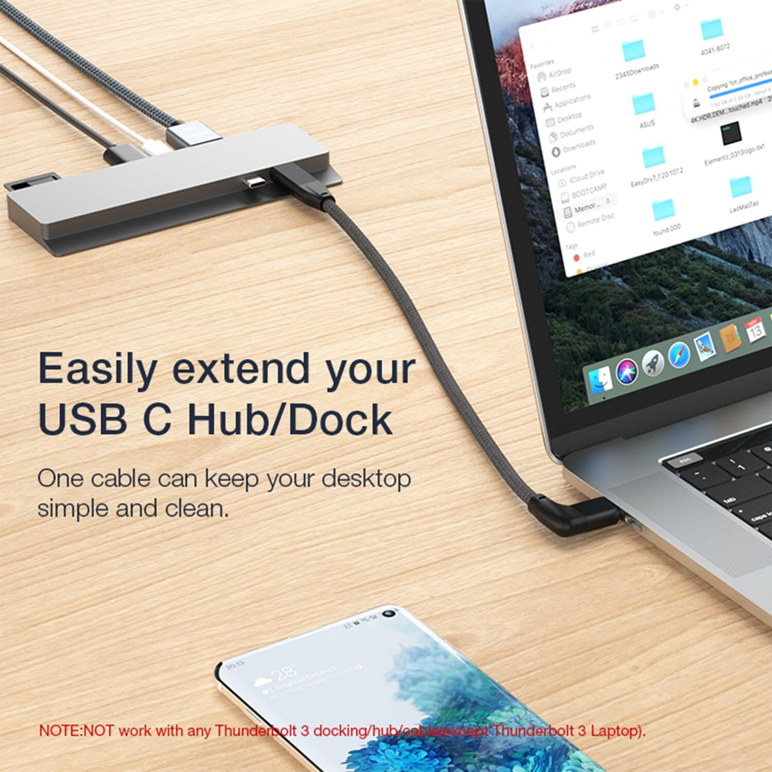 Usebean Right Angle Usb C Extension Cable 3.3Ft  90 Degree Usb-C 3.1 Gen 2 10Gbps Male To Female Type C 4K Video Extender Cord For Iphone 15 Macbook Pro/Air Ipad Pro  Switch Galaxy S24 S23 S22