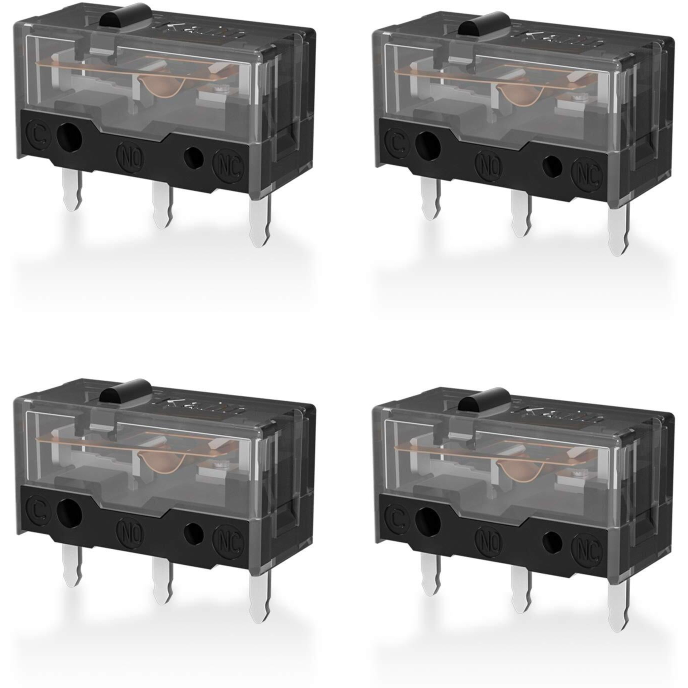 Runjrx Yimagujrx Black Kailh Gm 8.0 Mouse Switch For Gaming Mouse 4Pcs