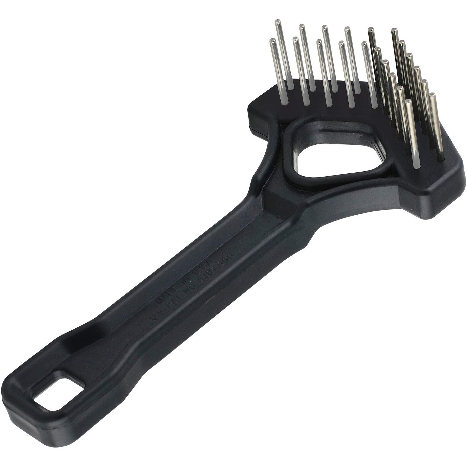 Mini-Rake V-Shape Double Row Rotating Teeth Demats And Grooms Dogs And Cats