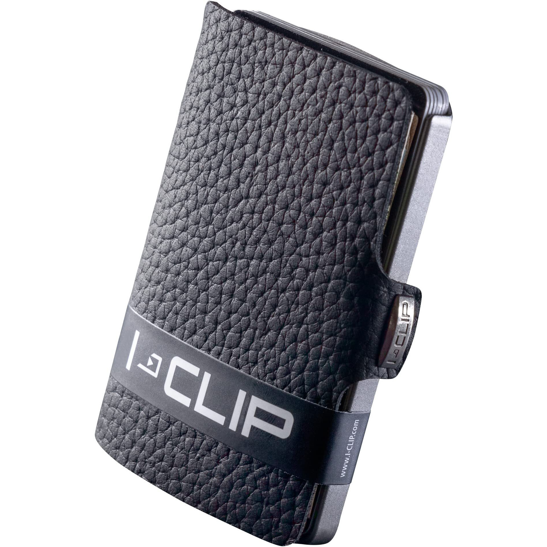 I-Clip  Premium Men's Leather Wallet  Versatile Changeable Money Clip  Secure Card Holder  Compact Men's Wallet Minimalist  Sleek Slim Design  Perfect Money Clip Wallet For Men - Black