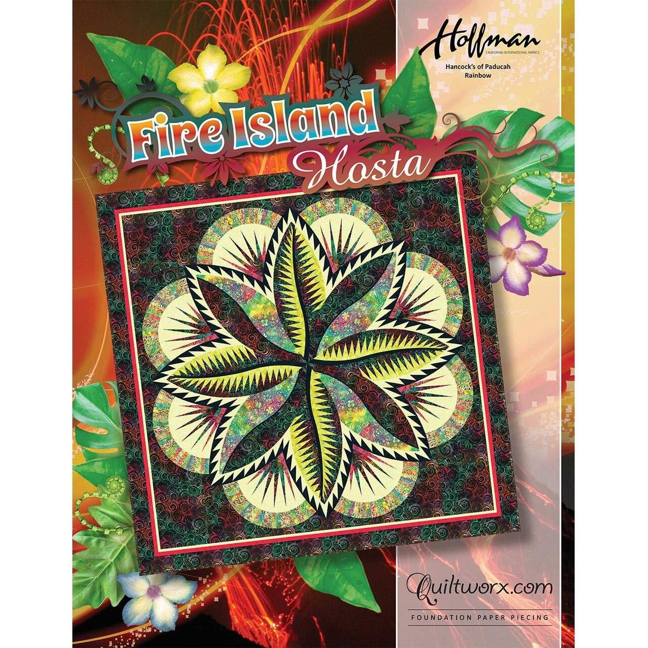 Fire Island Hosta Foundation Paper Piece Queen Judy Niemeyer Quiltworx Pattern