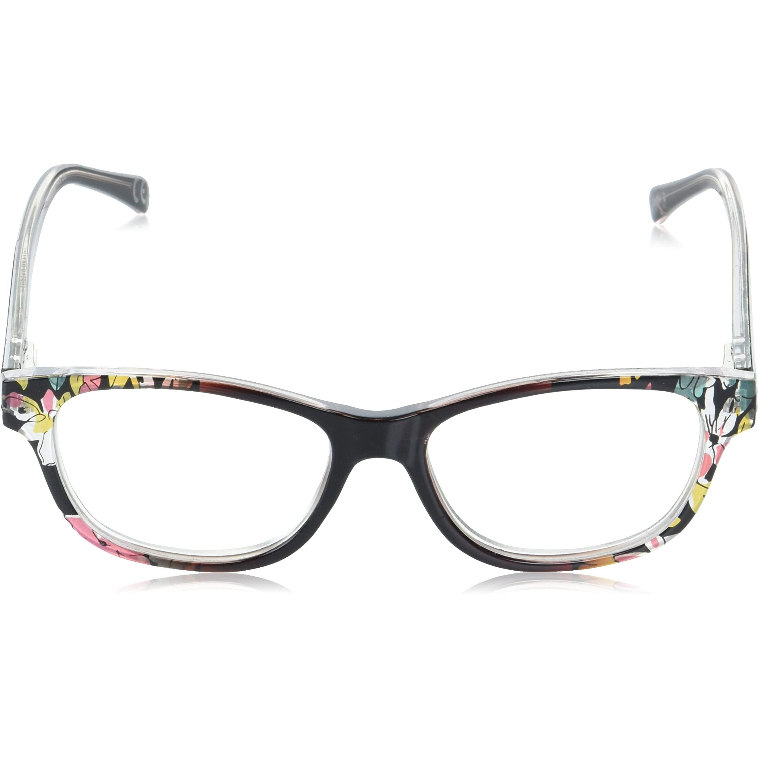 Sofia Vergara X Foster Grant Women's Linda Reading Glasses Square  Crystal Berry Floral  52 Mm + 2.5