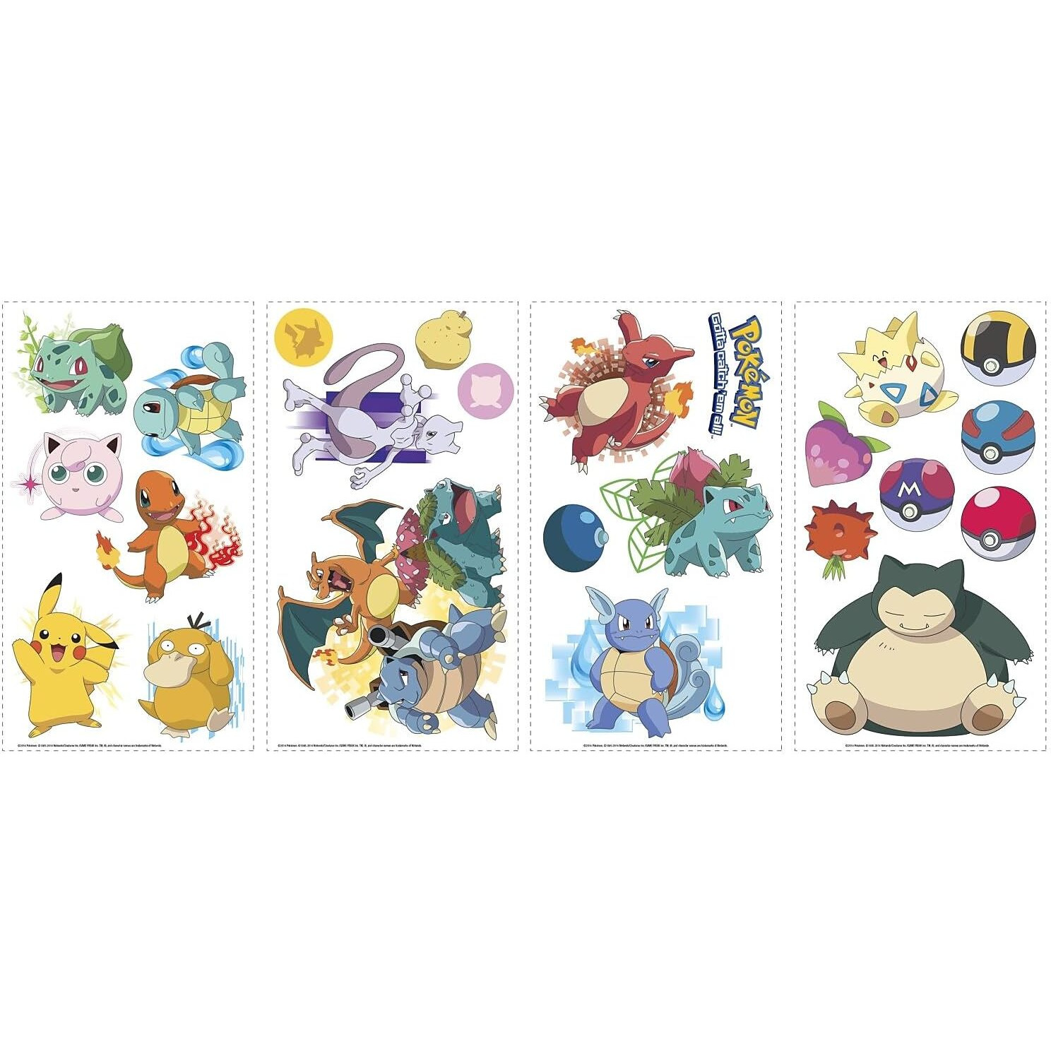 Roommates Rmk2535Scs Pokemon Iconic Peel And Stick Wall Decals
