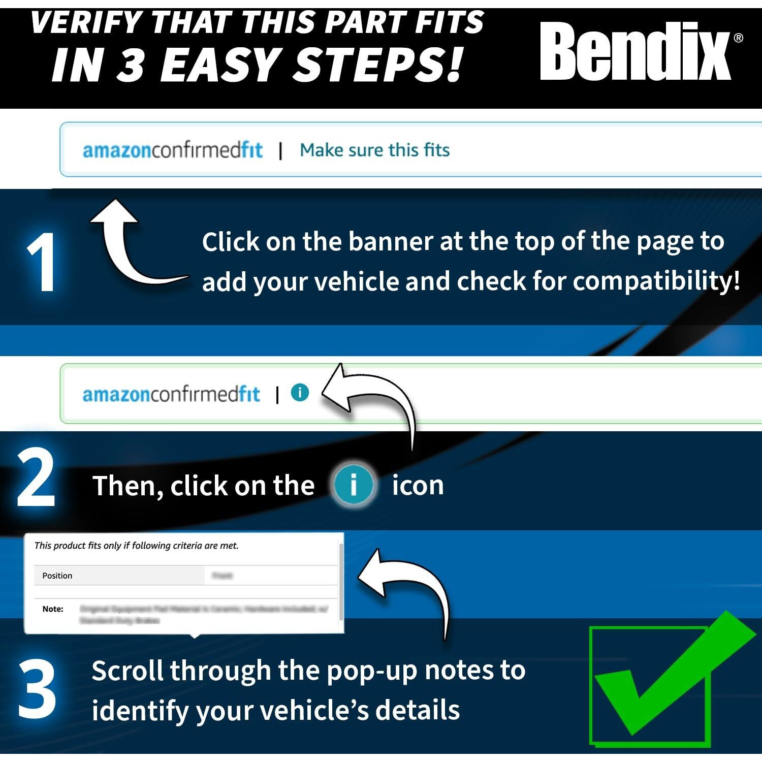 Bendix Premium Sbc1623 Ceramic Front Brake Pads For Mazda Cx-5 2024-2013