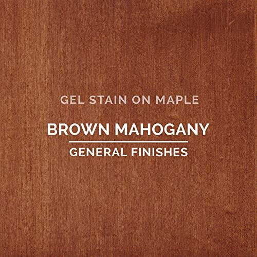 General Finishes Oil Base Gel Stain  1/2 Pint  Brown Mahogany