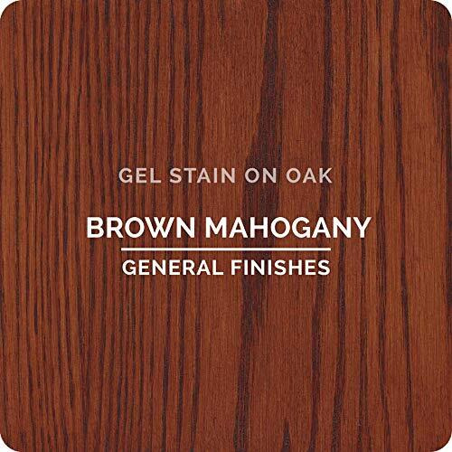 General Finishes Oil Base Gel Stain  1/2 Pint  Brown Mahogany