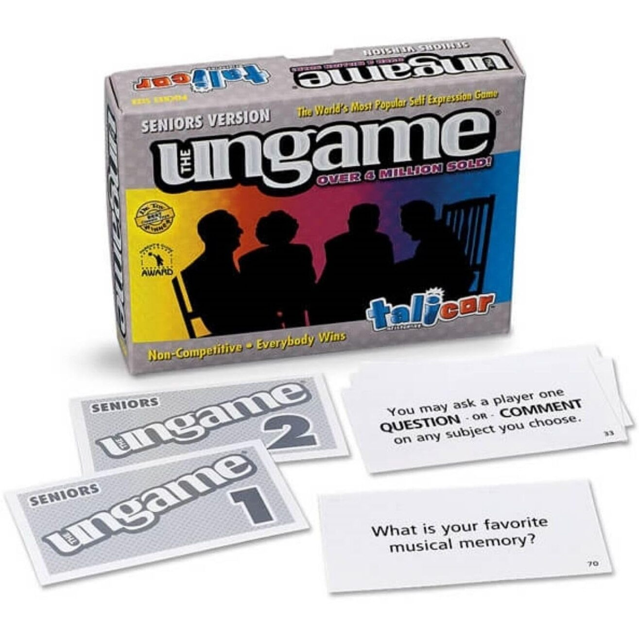 Pocket Ungame - Seniors Edition - Non-Competitive Card Game For Seniors To Discuss  Share Values & Self Express - Take A Walk Down Memory Lane - Age 55+