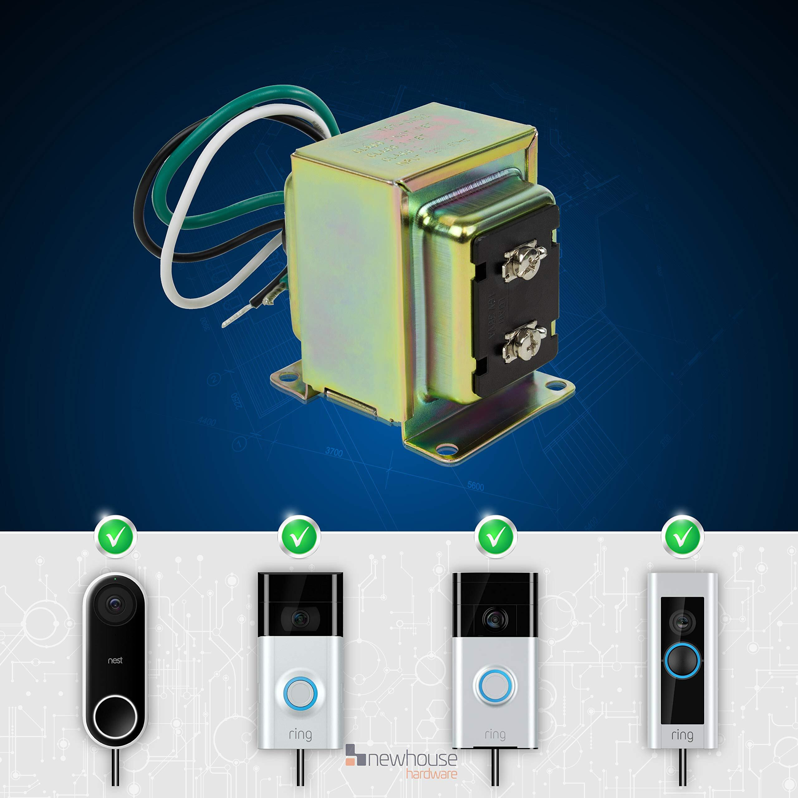 Newhouse Hardware 30Tr Door Bell Transformer  16V 30Va  Compatible With Ring Video Doorbell Pro  Ul Certified