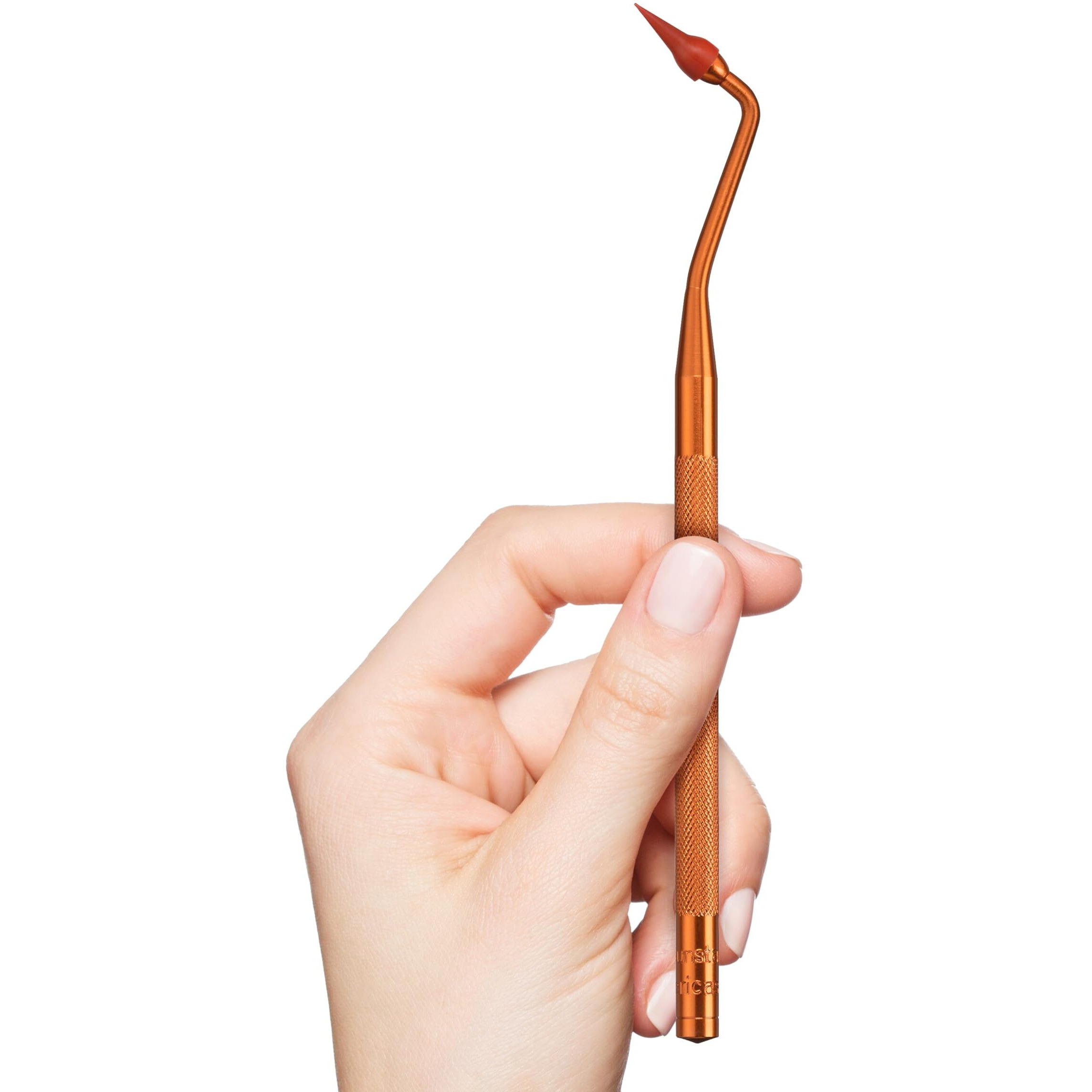 Gum Stimulator Permanent Handle - 1 Rubber Tip Included - Long Handled Massager Remove Plaque & Promote Health  1Ct (6Pk)