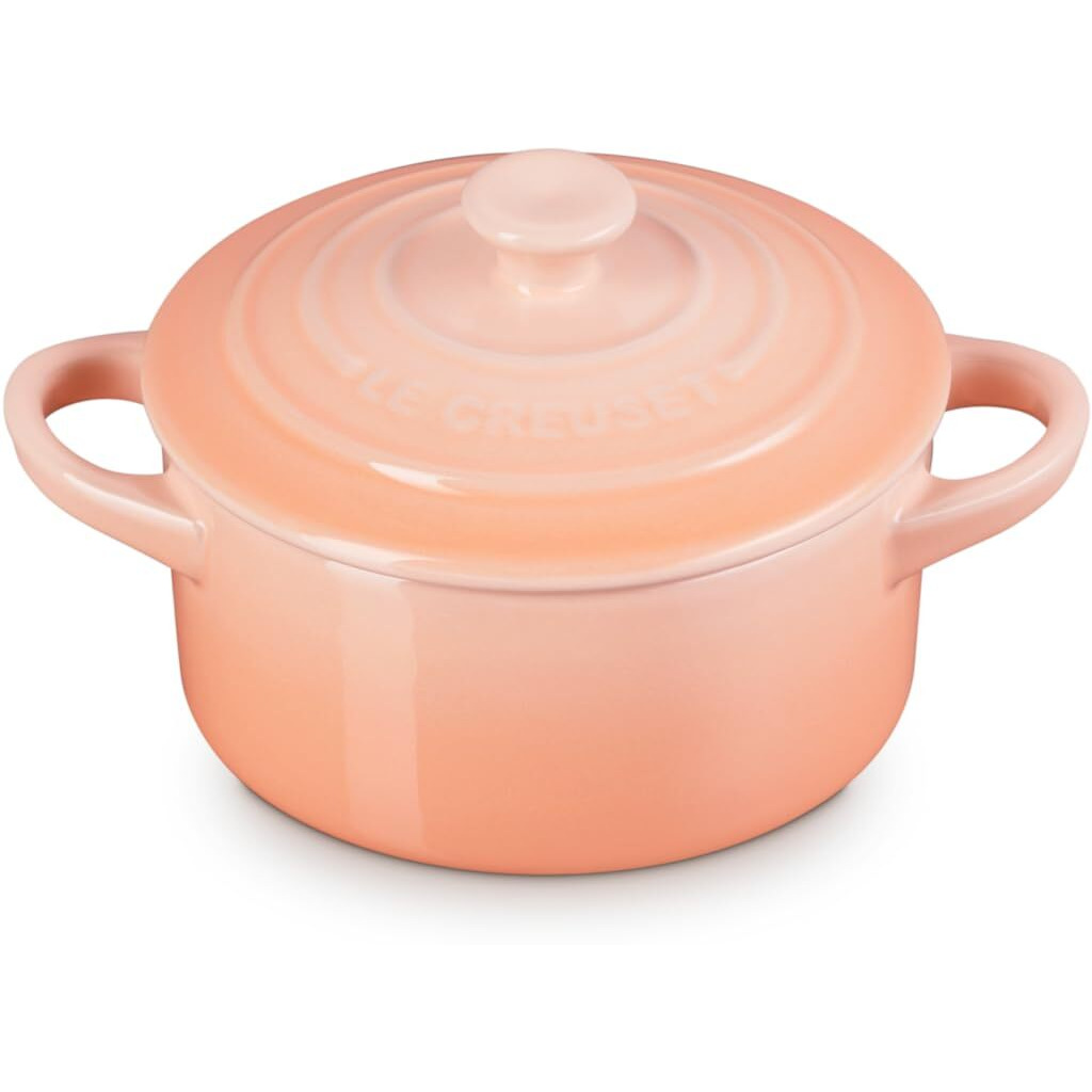 Le Creuset Stoneware Mini Round Cocotte  8Oz.  Peche