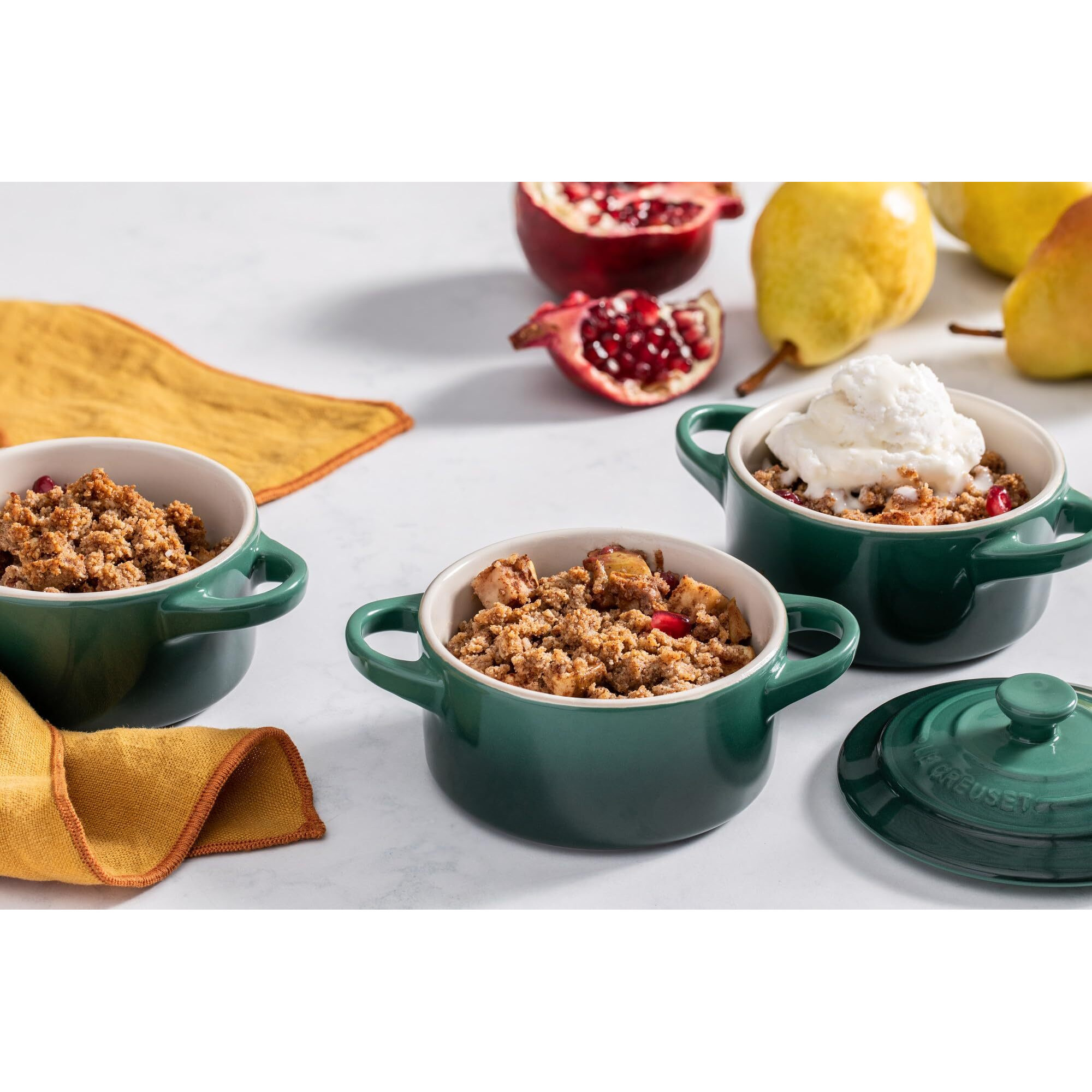 Le Creuset Stoneware Mini Round Cocotte  8Oz.  Peche