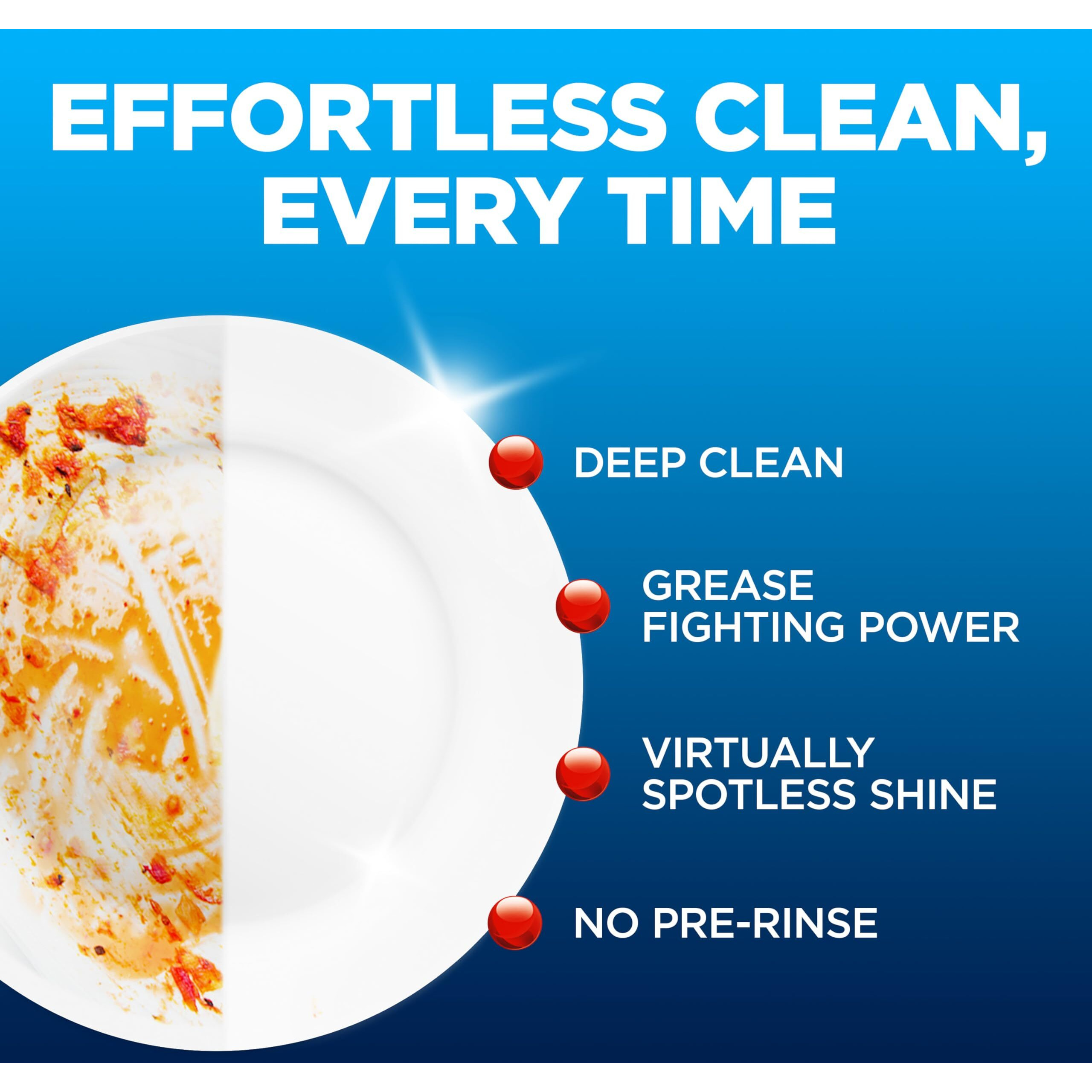 Finish Power Dishwasher Pod  No Pre-Rinse Dishwasher Detergent  Dishwasher Tabs For Deep Clean & Shine With Degreasing Power  76 Count