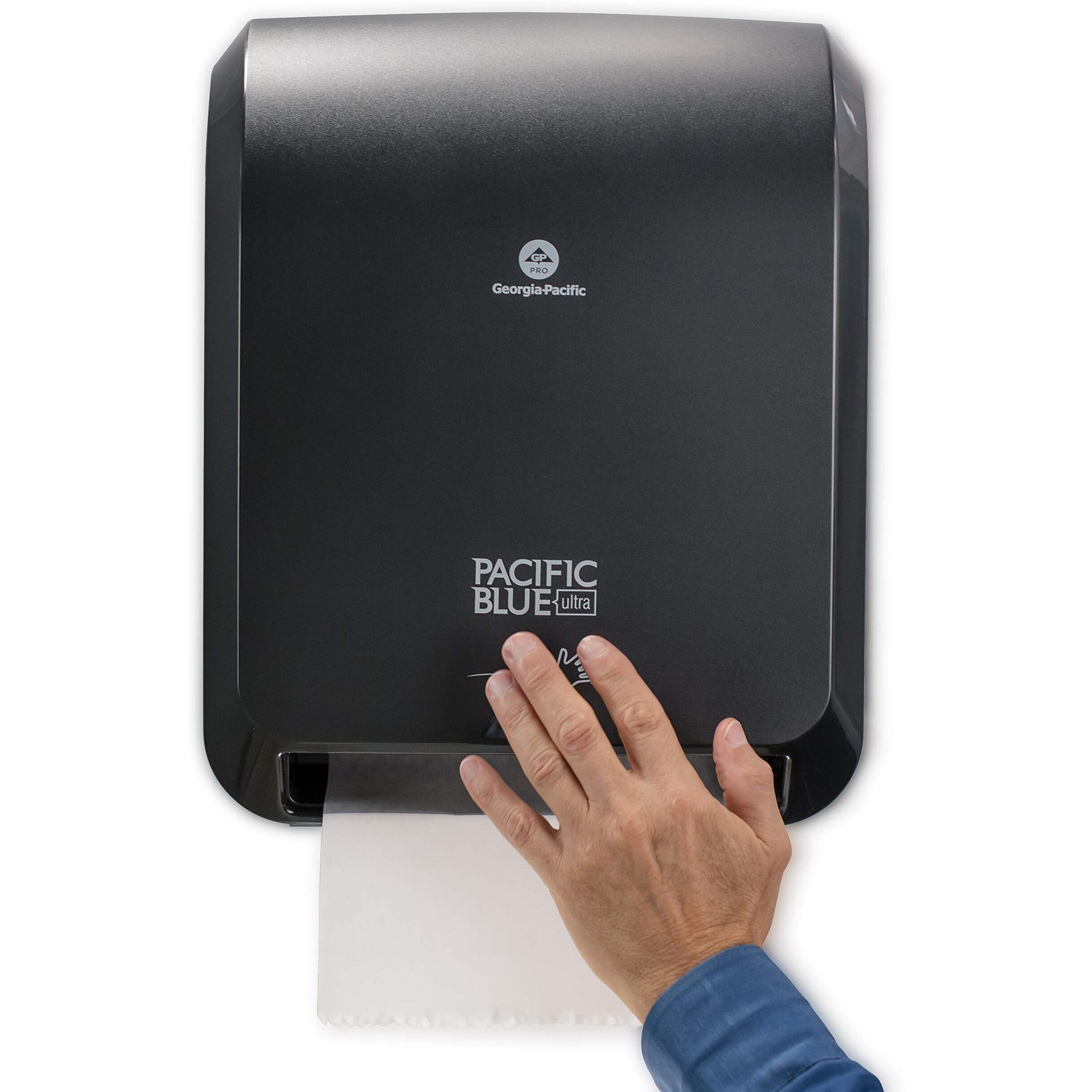 Pacific Blue Ultra 8 "" High-Capacity Automated Touchless Paper Towel Dispenser By Gp Pro (Georgia-Pacific) Black 59590 12.9 "" W X 9 "" D X 16 "" H 1 Dispenser