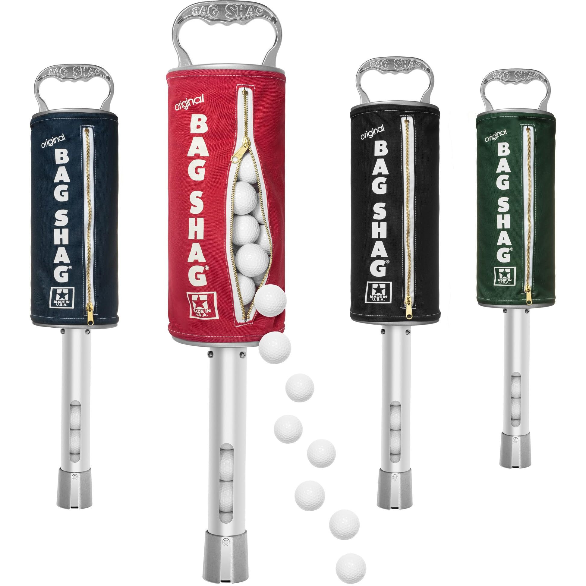 Original Bag Shag Practice And Range Golf Ball Shagger Made In The Usa  Green