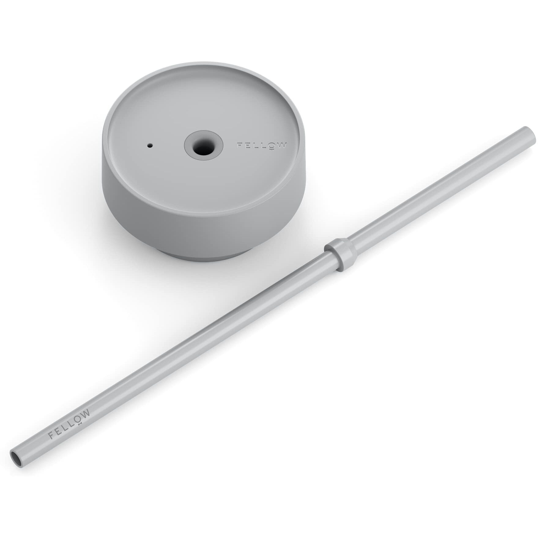 Fellow 16 Oz Carter Cold Travel Mug For Water  Iced Tea  Coffee  Smoothies  Iced Coffee & More - Stainless Steel Vacuum-Insulated Iced Coffee Tumbler With Spill Resistant Lid And Straw - Matte Grey