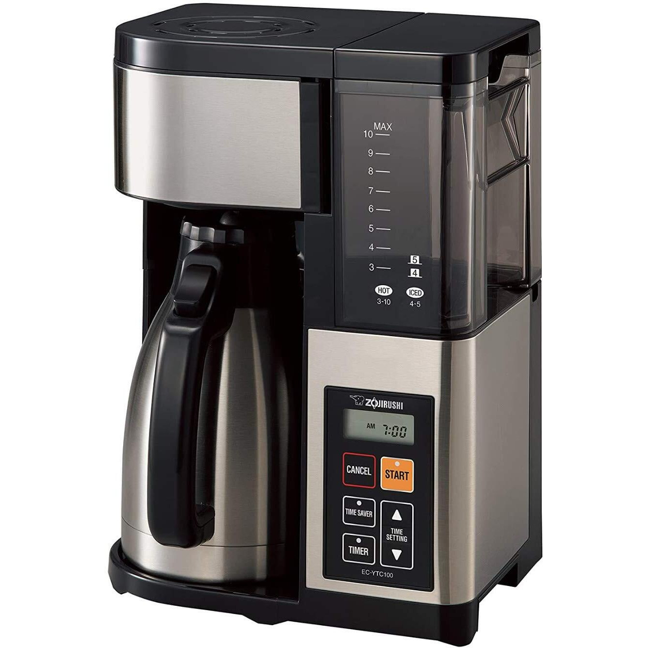 Zojirushi Ec-Ytc100Xb 10-Cup Coffee Maker (Stainless Steel/Black)