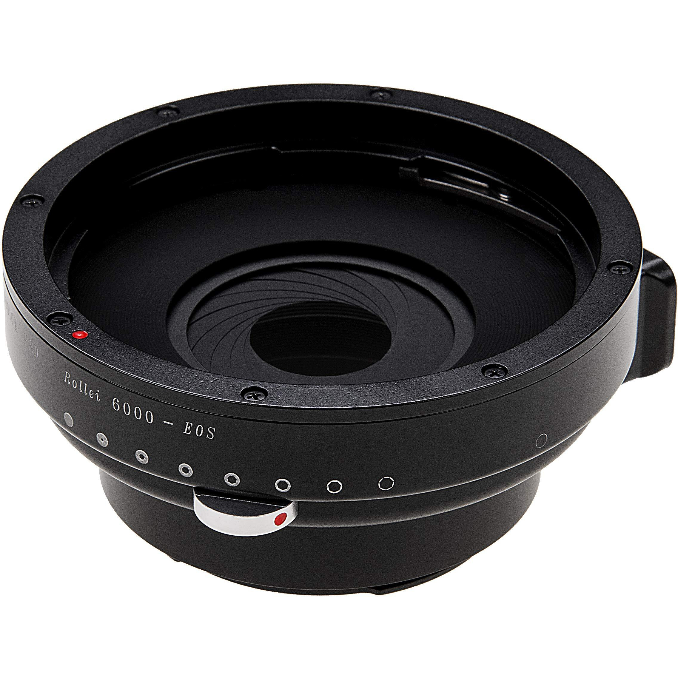Fotodiox Pro Iris Lens Mount Adapter Compatible With Rollei 6000 Lenses To Canon Eos Ef/Ef-S Cameras