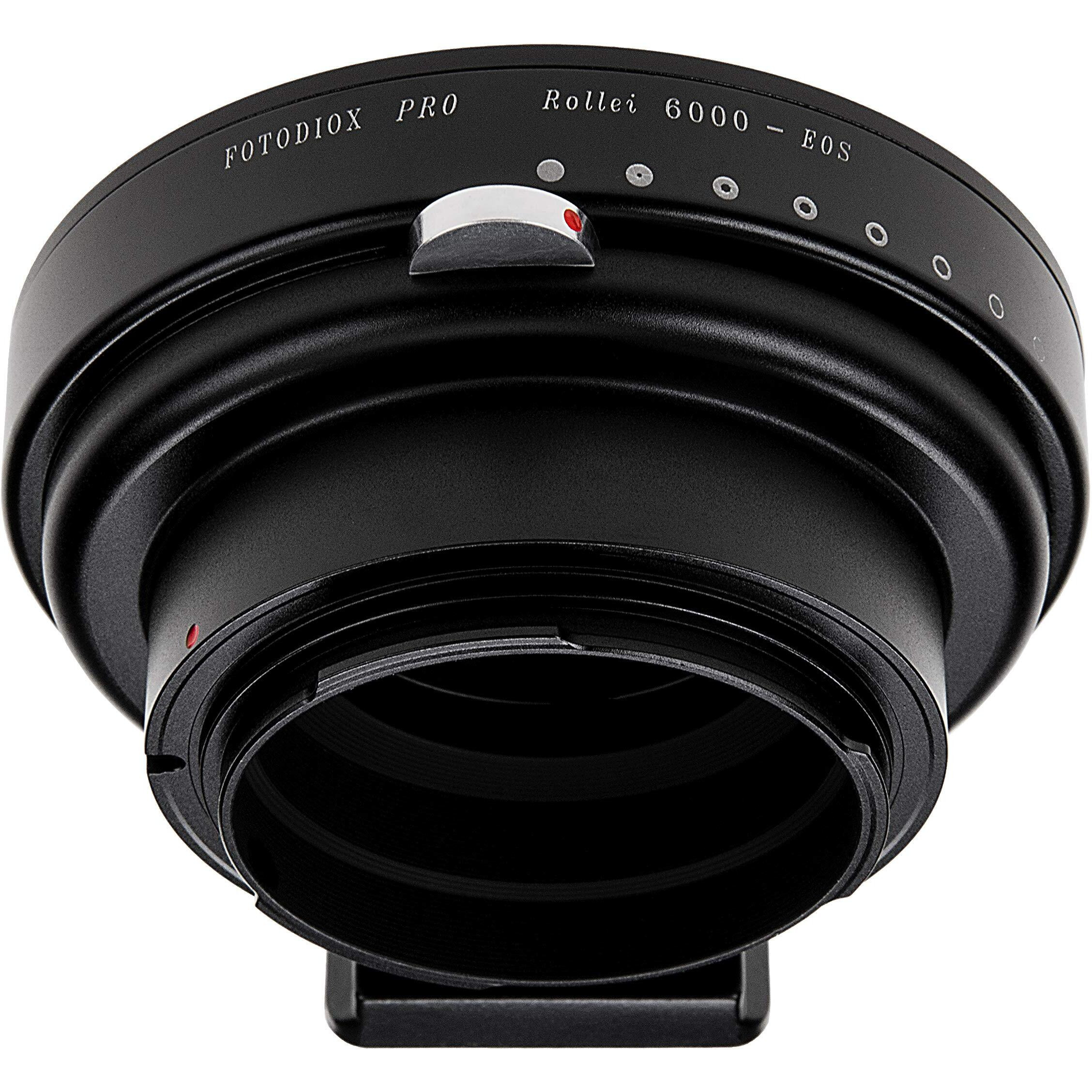 Fotodiox Pro Iris Lens Mount Adapter Compatible With Rollei 6000 Lenses To Canon Eos Ef/Ef-S Cameras
