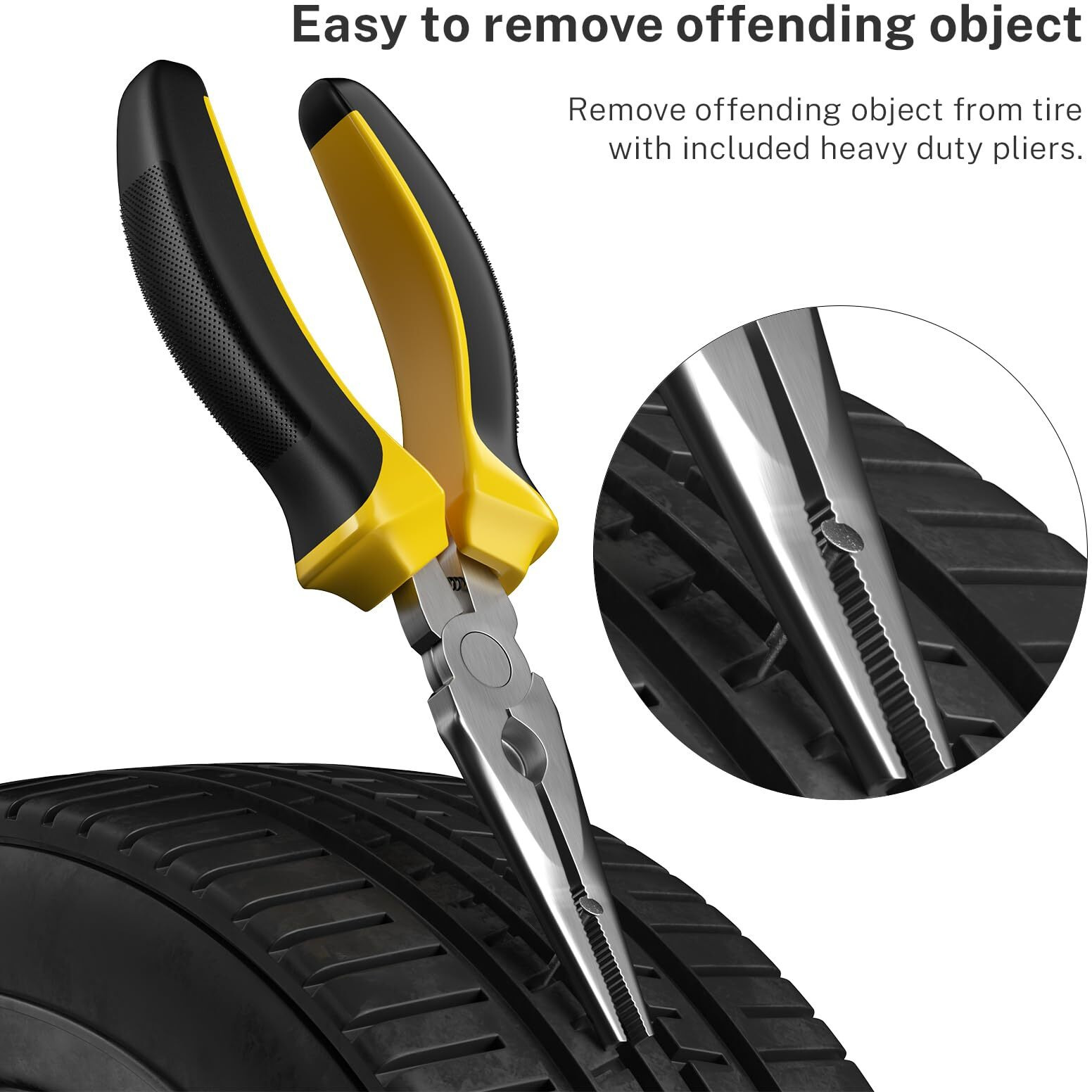 Autown Flat Tire Repair Kit With Plugs 31 Pcs For Car  Motorcycle  Atv  Jeep  Truck  Tractor Flat Tire Puncture Repair