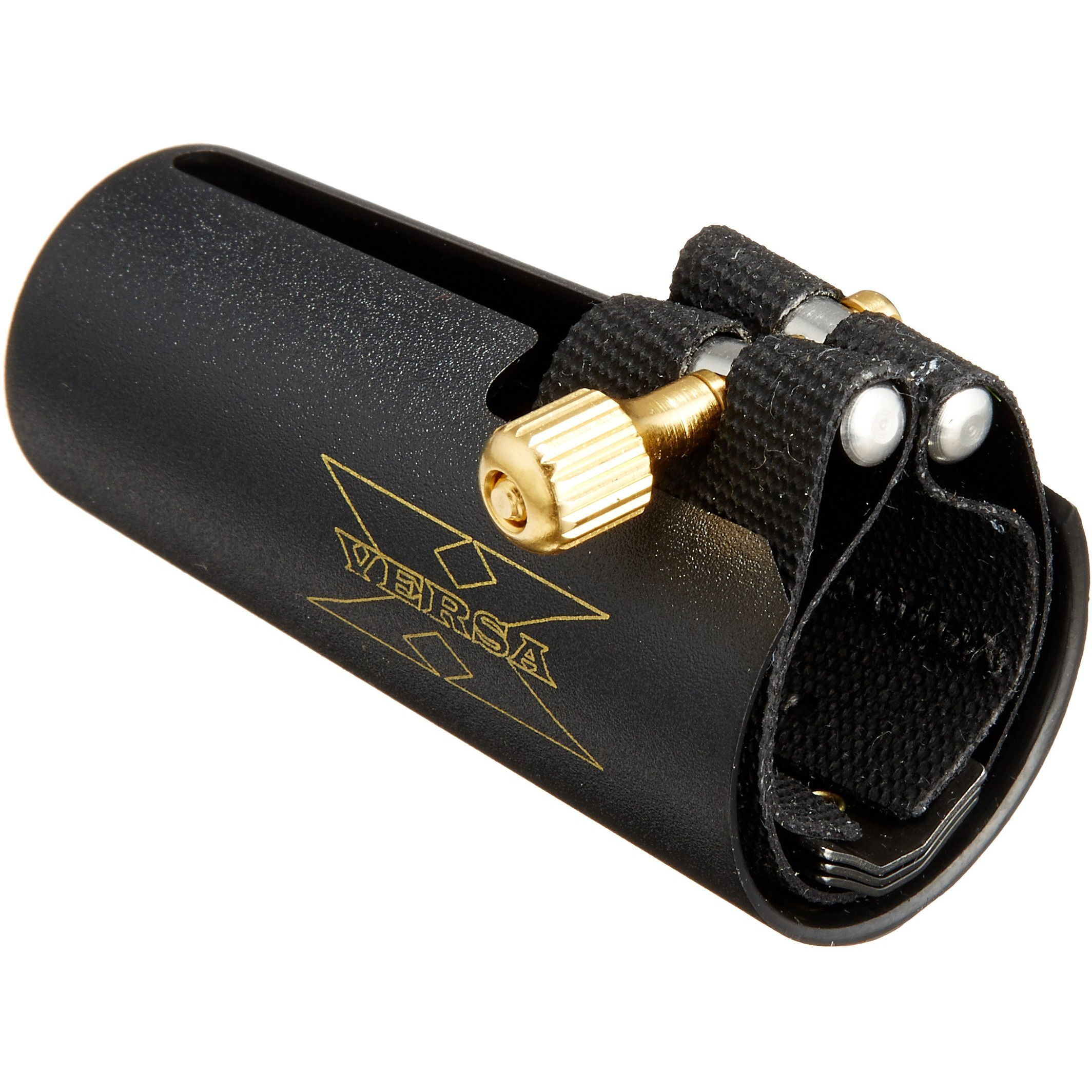 Rovner Ligature & Plastic Cap For Alto Standard Saxophone - Versa X Ligature For Hard Rubber Mouthpiece (X-1Rl)