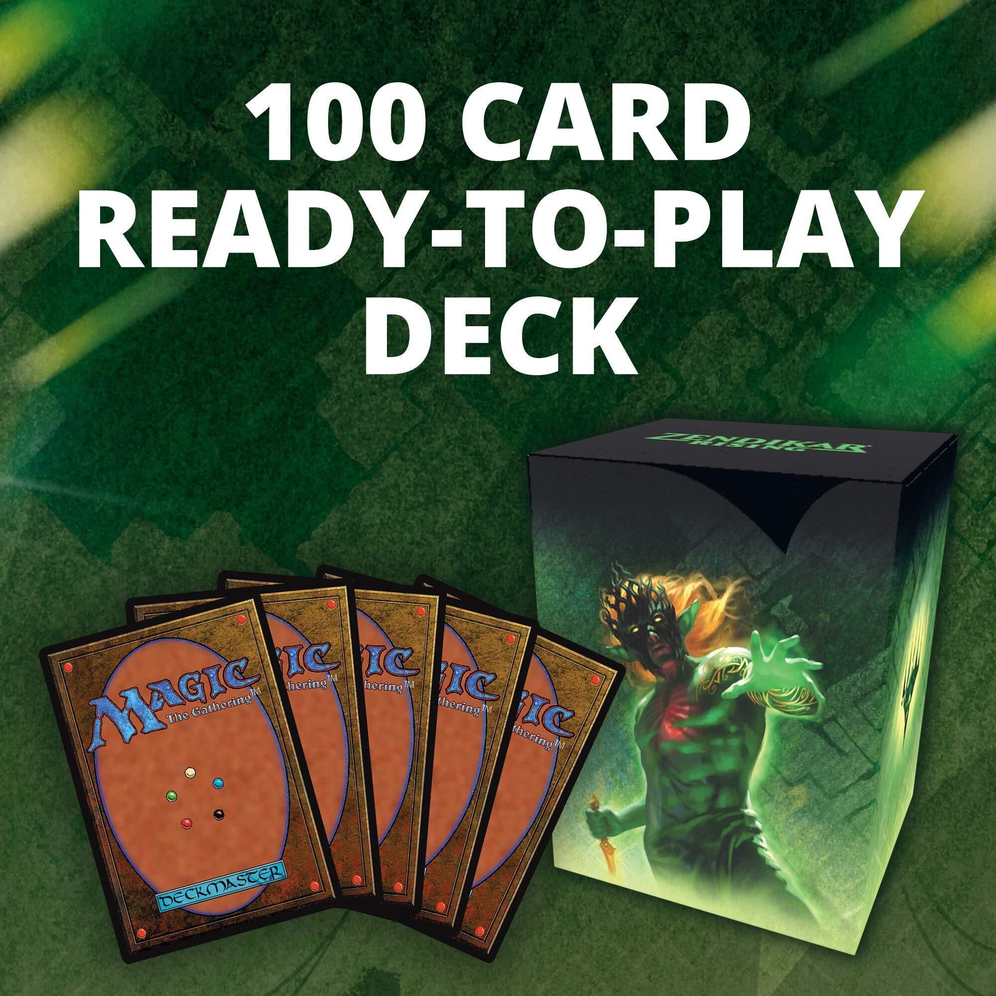 Magic The Gathering Zendikar Rising Commander Deck - Land's Wrath | 100 Card Ready-To-Play Deck | 1 Foil Commander | Red-Green-White