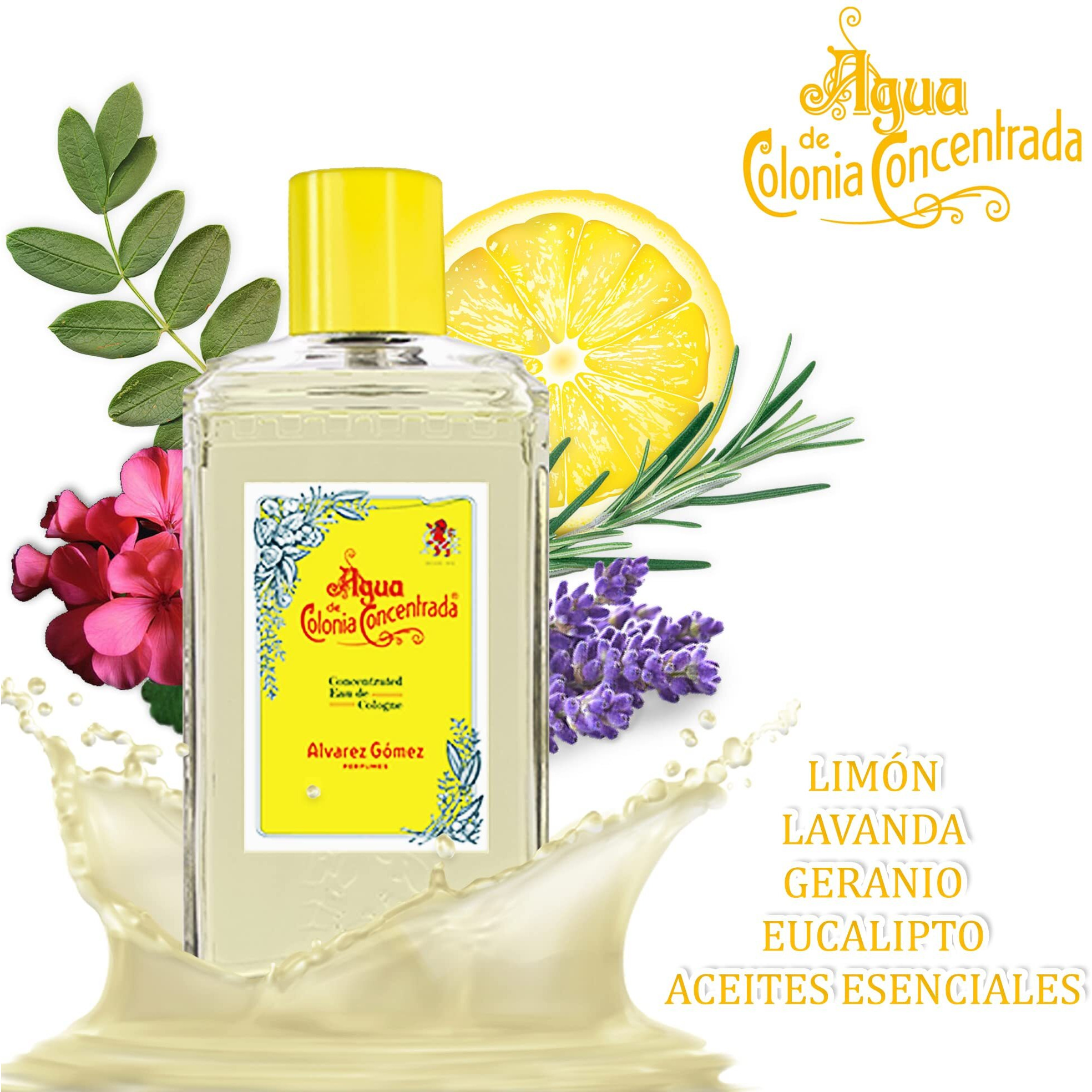 Alvarez Gomez Agua De Colonia Concentrated Eau De Cologne Spray  5.0 Ounce