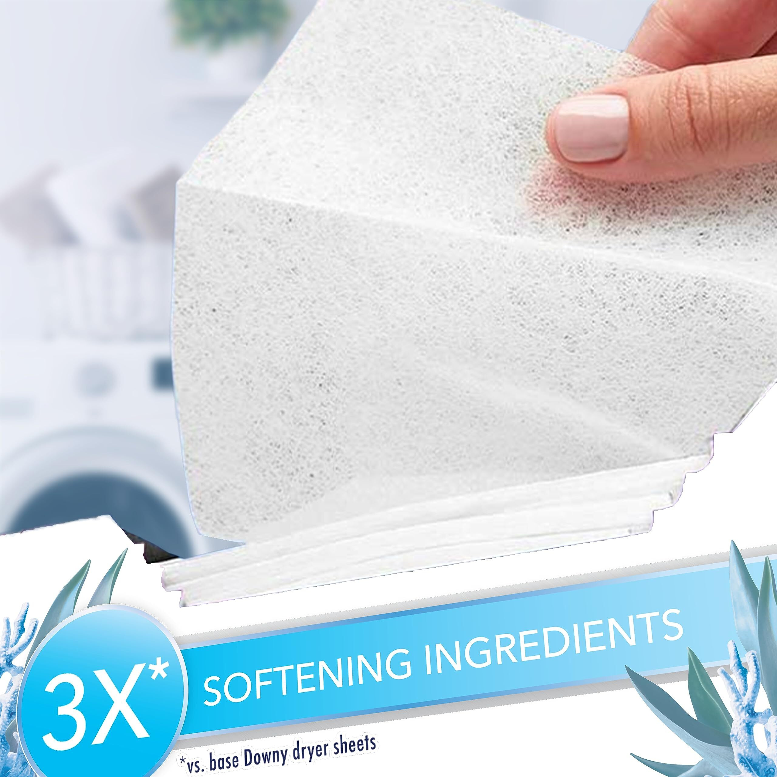 Downy Light Mega Dryer Sheets  Fabric Softener Dryer Sheets  Ocean Mist  180 Count