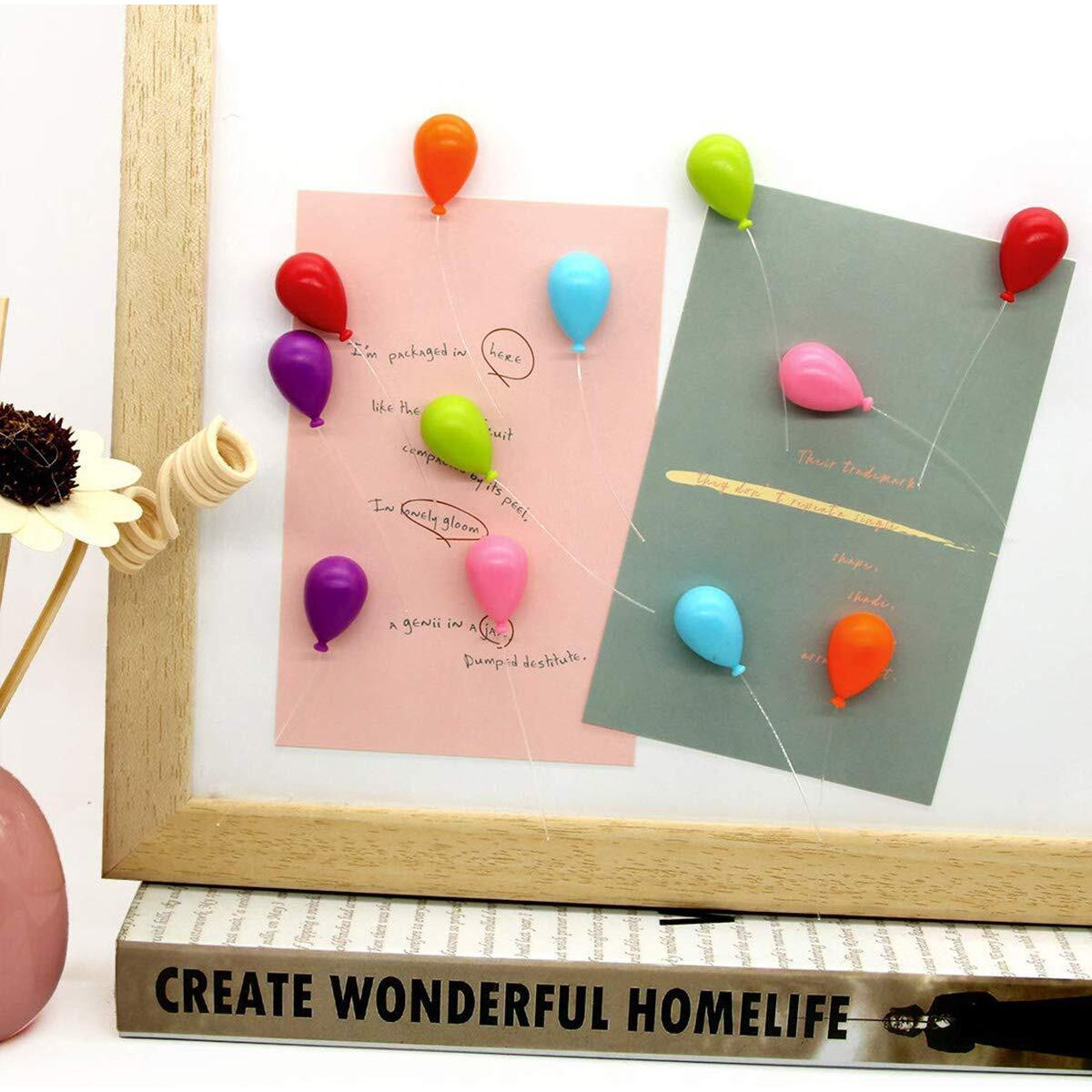 Tabenter Decorative Refrigerator Magnets  Perfect Fridge Magnets For House Office Personal Use (12Pcs Balloon)