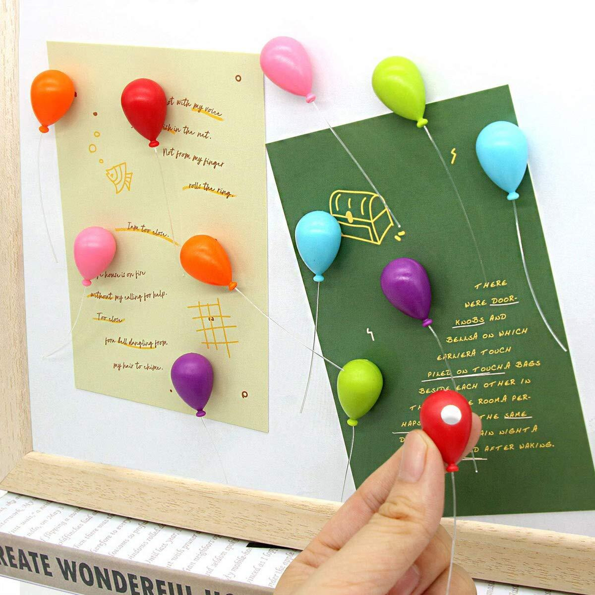 Tabenter Decorative Refrigerator Magnets  Perfect Fridge Magnets For House Office Personal Use (12Pcs Balloon)