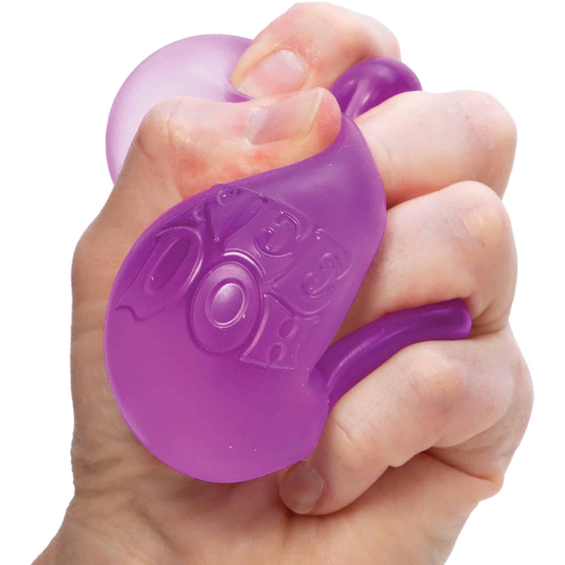Schylling Needoh Nice Cube -Sensory Squeeze Toy With Super Solid Squish - 2.25"" Cube (Purple)