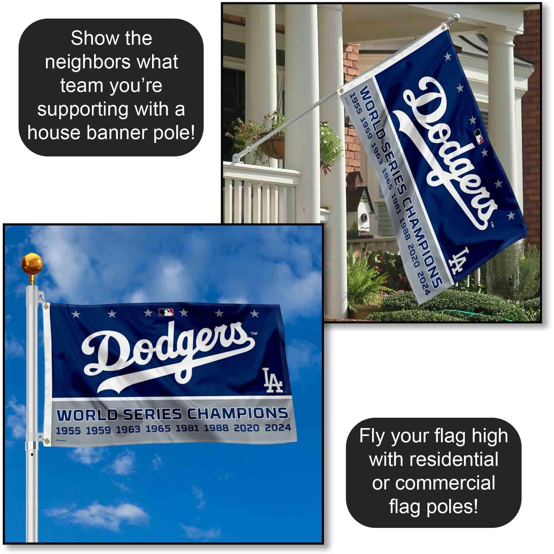 Wincraft Los Angeles Dodgers 8 Time World Champions Series 3X5 Flag