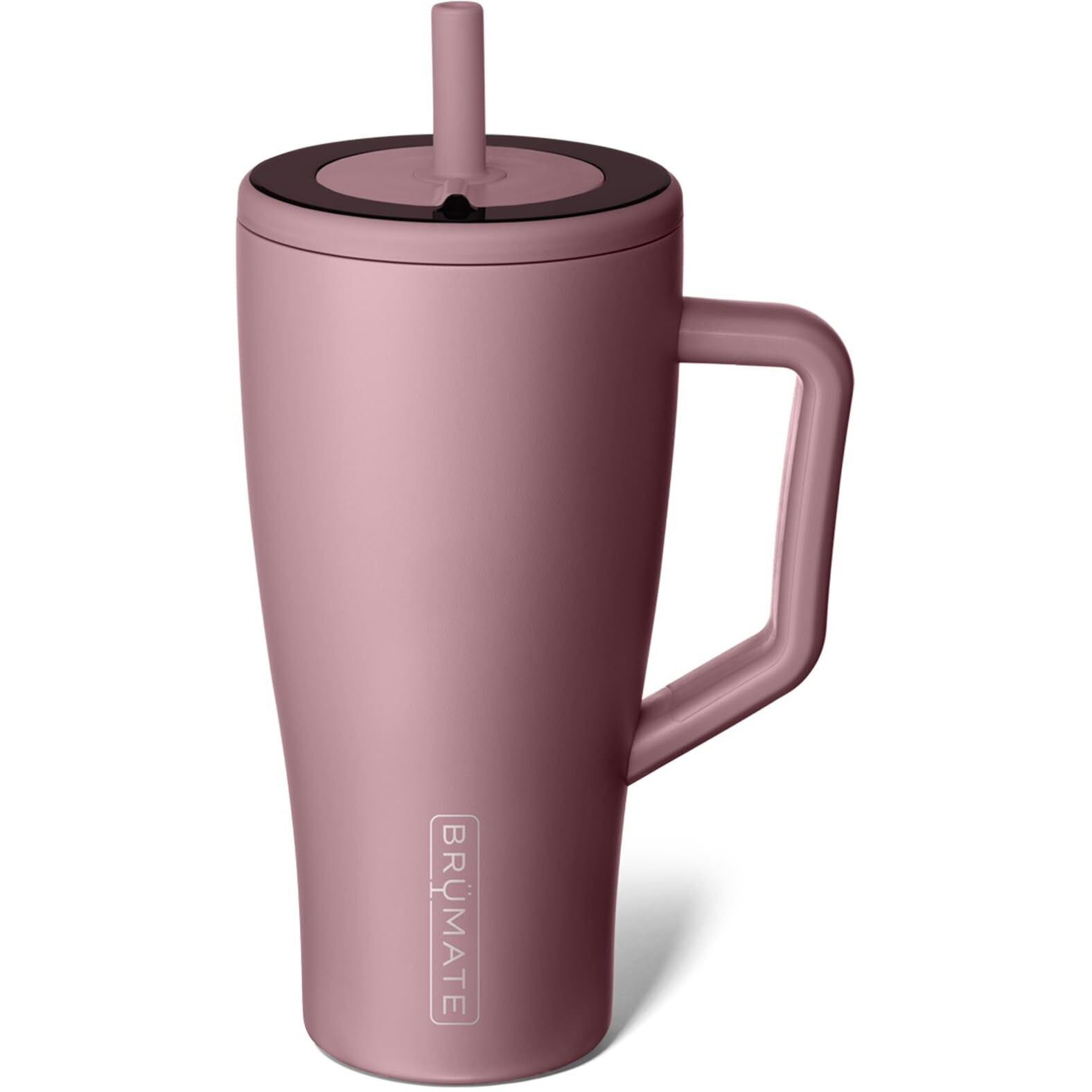 Brmate Era 30 Oz Tumbler With Handle And Straw | 100% Leakproof Insulated Tumbler With Lid And Straw | Made Of Stainless Steel | Cup Holder Friendly Base | 30Oz (Rose Taupe)