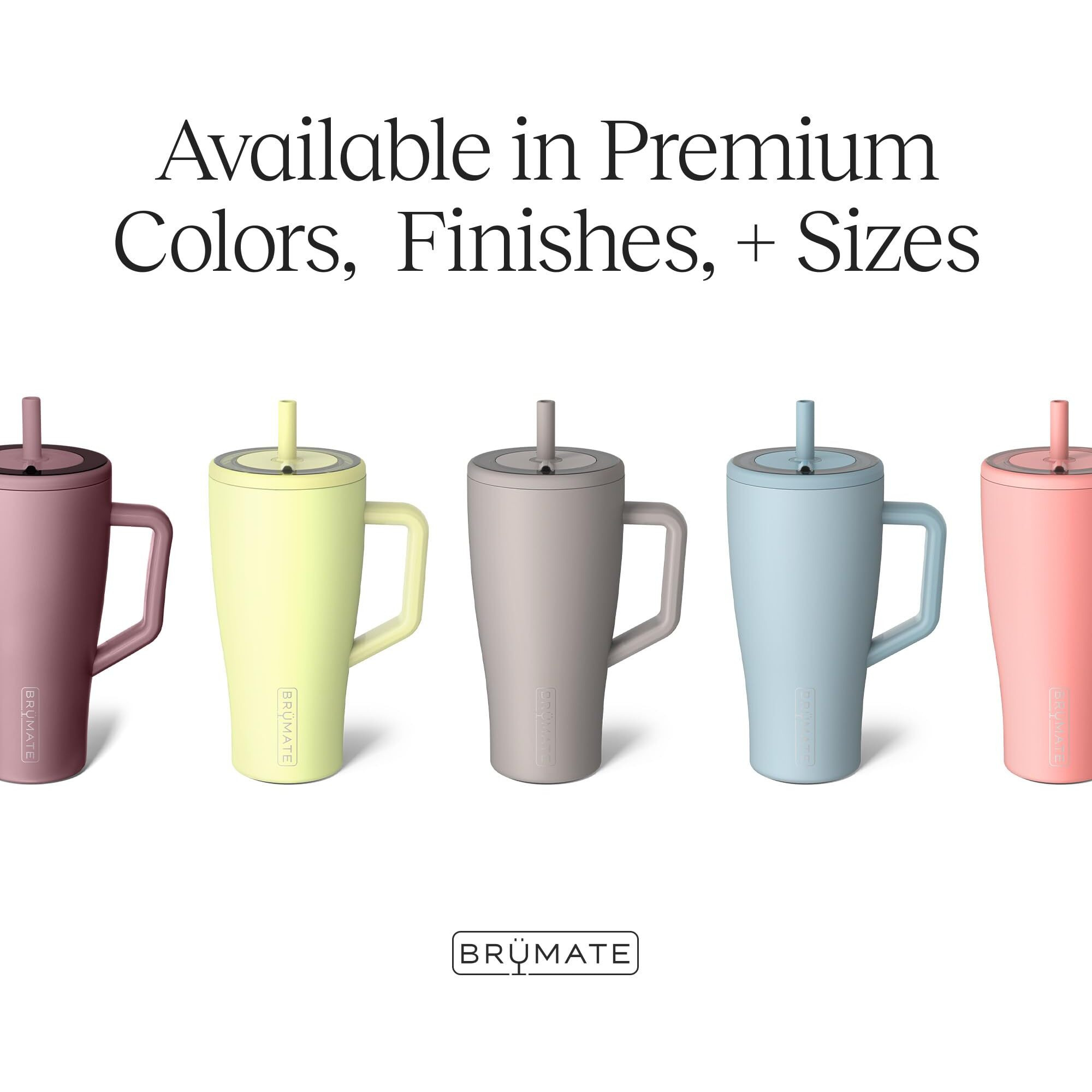 Brmate Era 30 Oz Tumbler With Handle And Straw | 100% Leakproof Insulated Tumbler With Lid And Straw | Made Of Stainless Steel | Cup Holder Friendly Base | 30Oz (Matte Black)