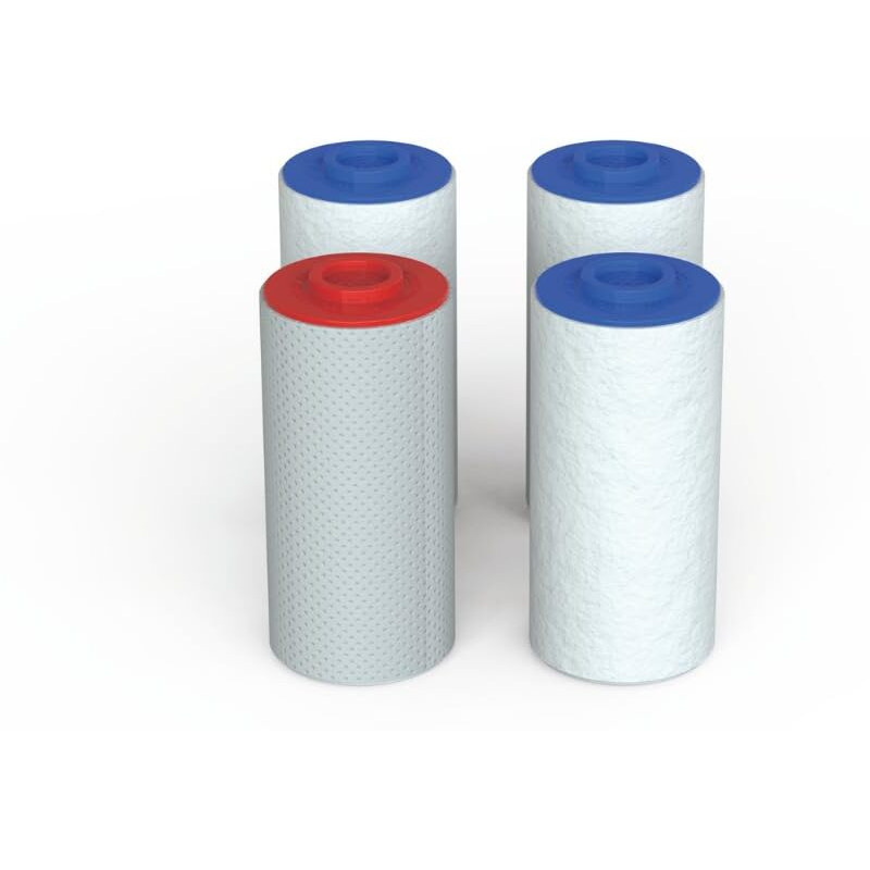 Weddell Duo Shower Filter Replacement Cartridges Full Set + Extra Filters - Nsf Certified Shower Filter  Removes Chlorine  Pfas  & Particulates  Clinically Tested For Healthier Skin & Hair (3+1)