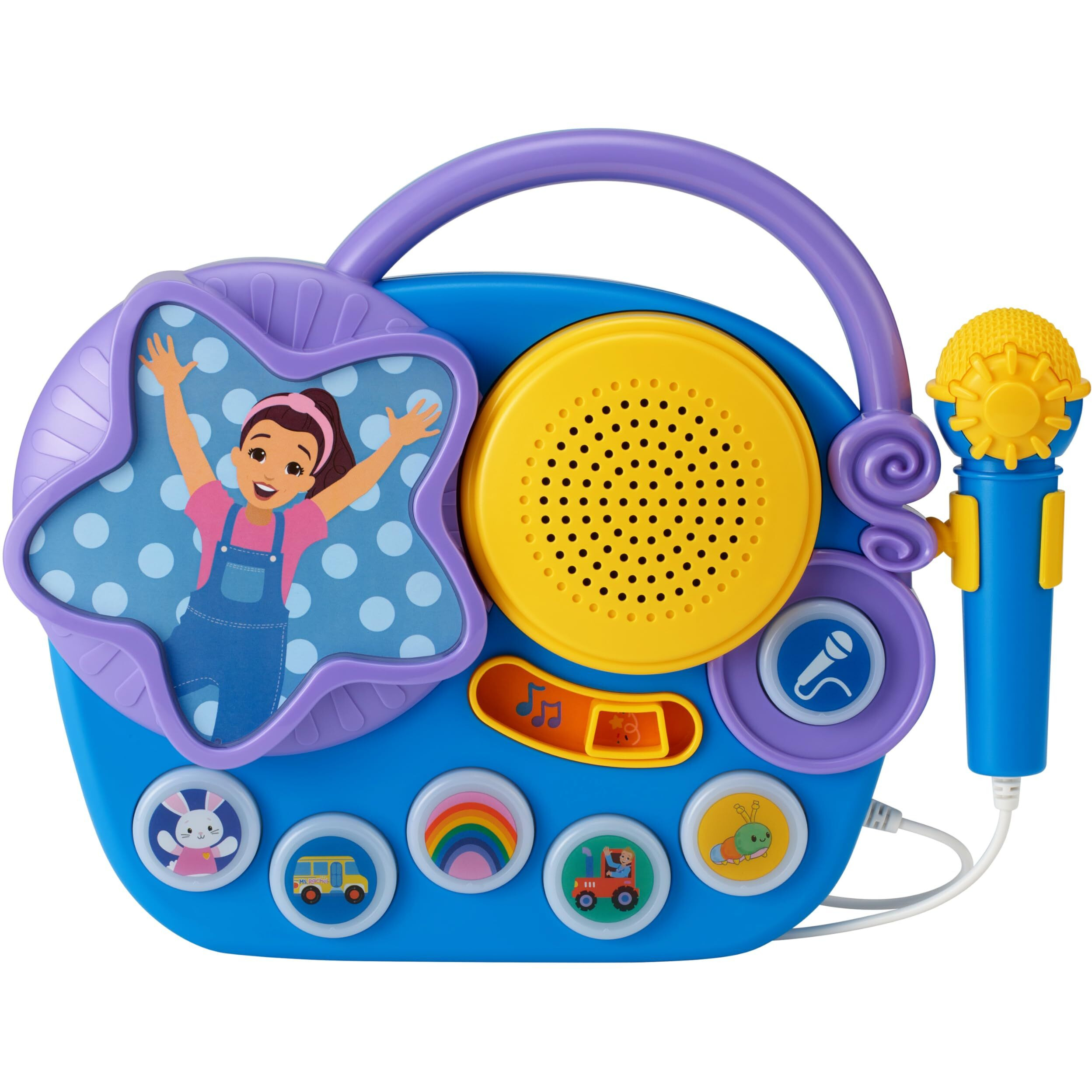 Ekids Ms Rachel Karaoke Microphone With Boombox For Fans Of Toddler Toys  Kids Karaoke Machine With Built In Music