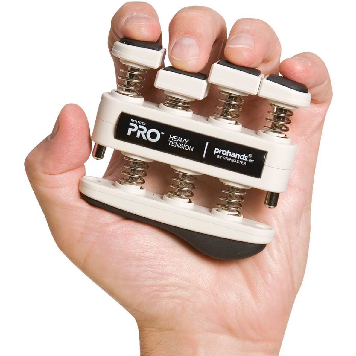 Prohands Pro Hand Exerciser  Finger Exerciser (Hand Grip Strengthener)  Spring-Loaded  Finger-Piston System  Isolate And Exercise Each Finger  (9 Lb Heavy Tension  Black-Pro)