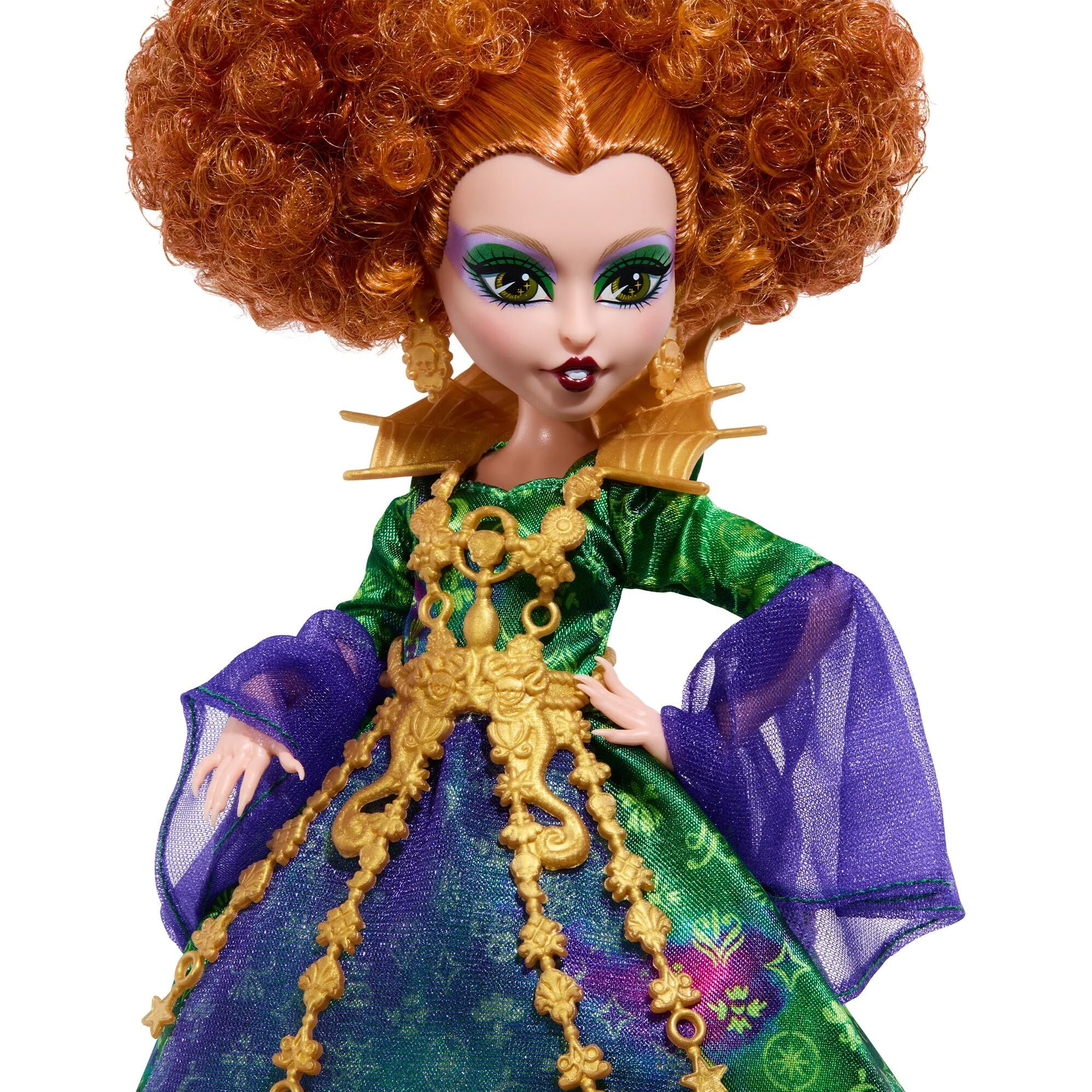 Monster High Skullector Hocus Pocus Dolls - Winifred  Mary  Sarah  And Binx Collectible Set With Articulated Figures  Witchy Dresses  Accessories  And Display-Ready Packaging