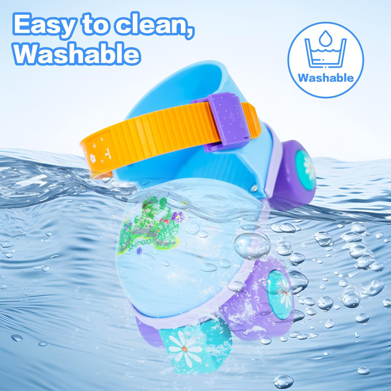 Smoojoy Kids Roller Skates Girls And Boys Ages 2-6  Toddler Rollerskates Adjustable Quad Skate Shoes For Beginners