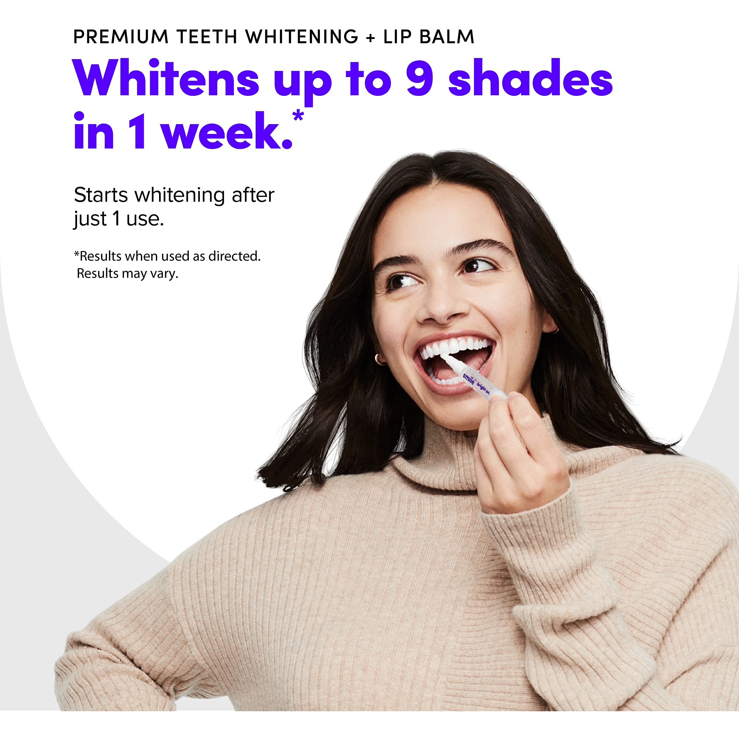 Smiledirectclub Teeth Whitening Kit With Lip Balm - 4 Pack 1.4Ml Gel Pens - Professional Strength Hydrogen Peroxide