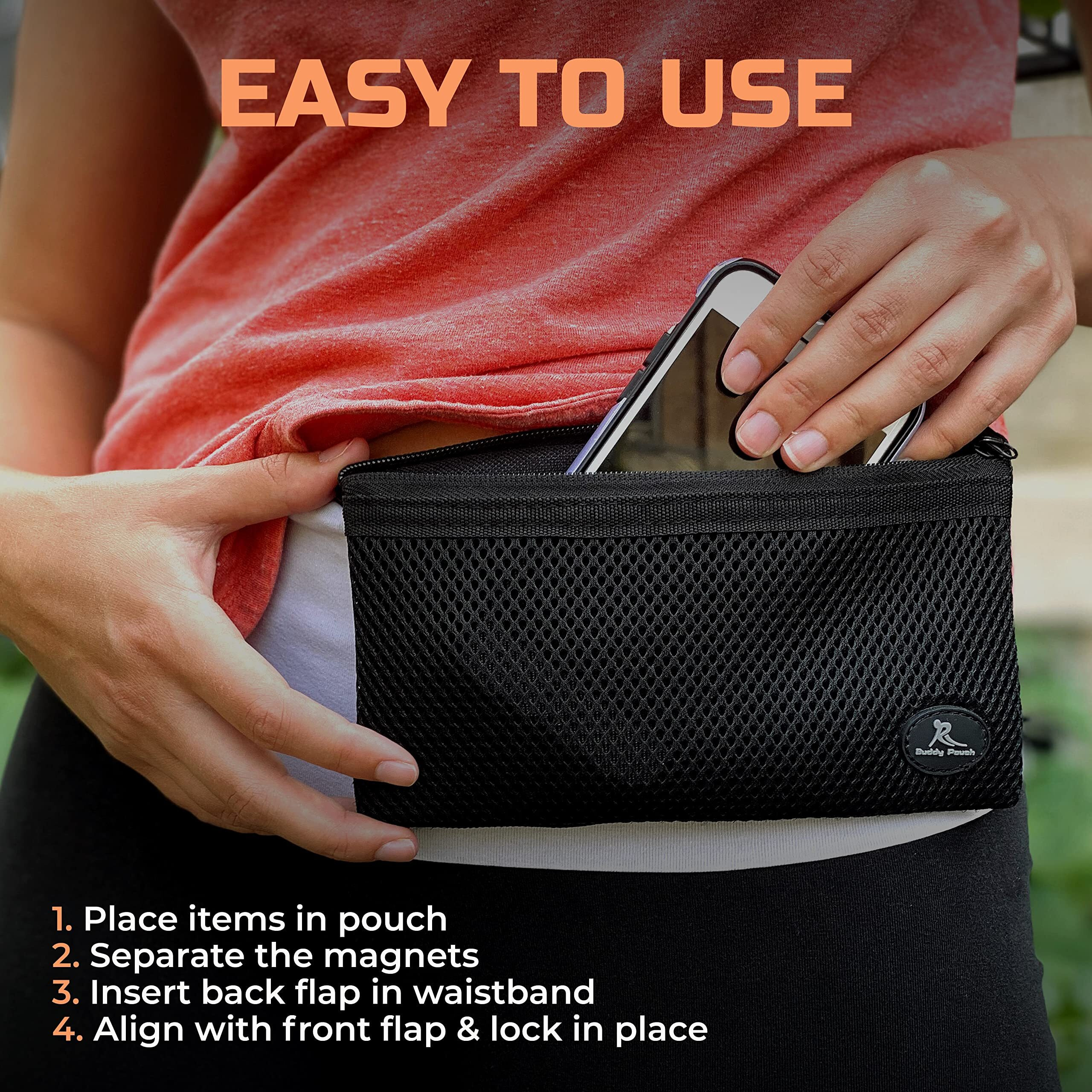 Running Buddy Xxl Running Fanny Pack For Men & Women - Black | Running Waist Pack For Jogging  Hiking  Cycling | Phone  Money & Key Holder - No Bounce  Chafe  Slip | Water Resistant & Sweat Proof